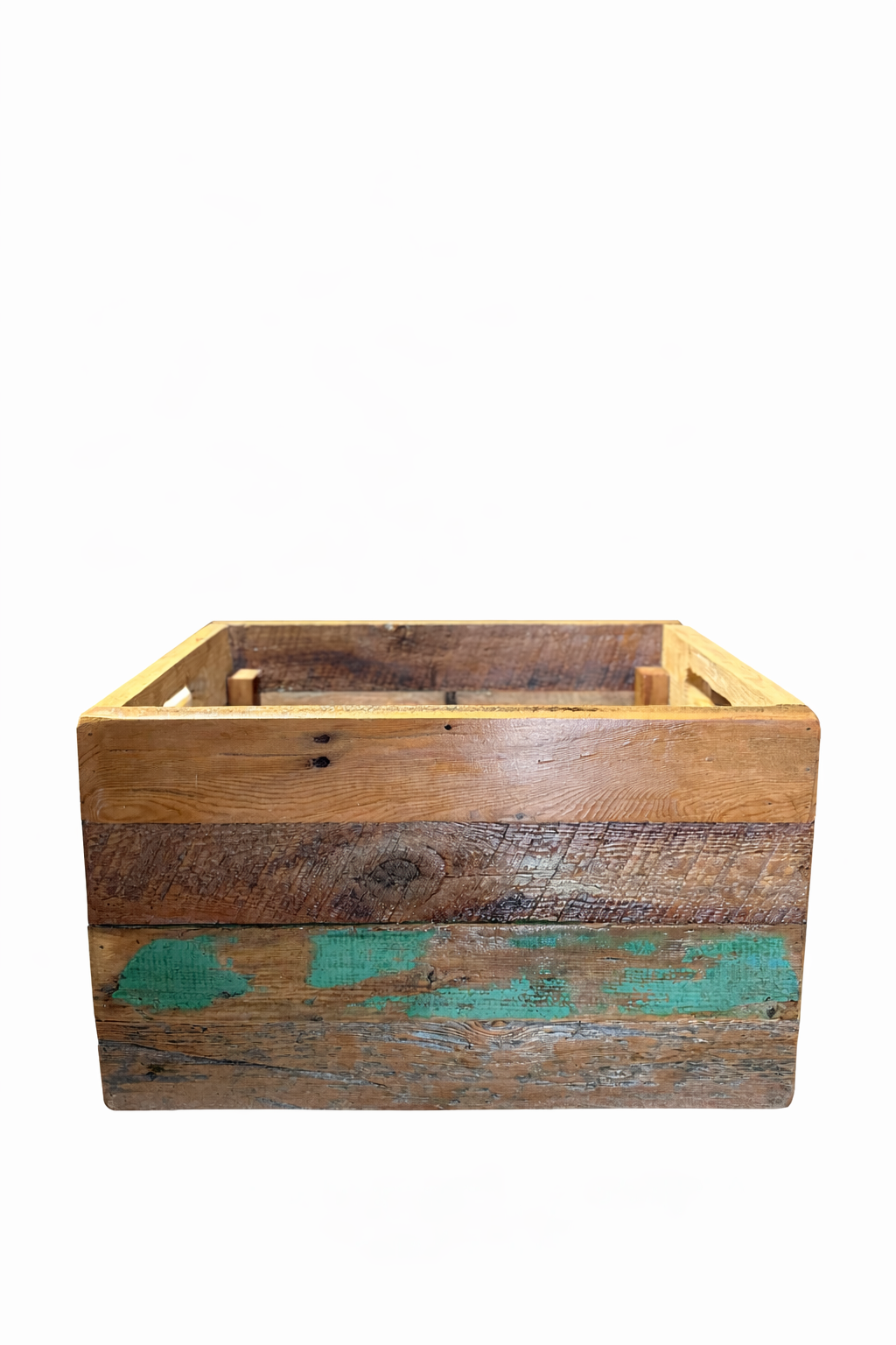 Rustic Mixed Wood Record (etc.) Crate