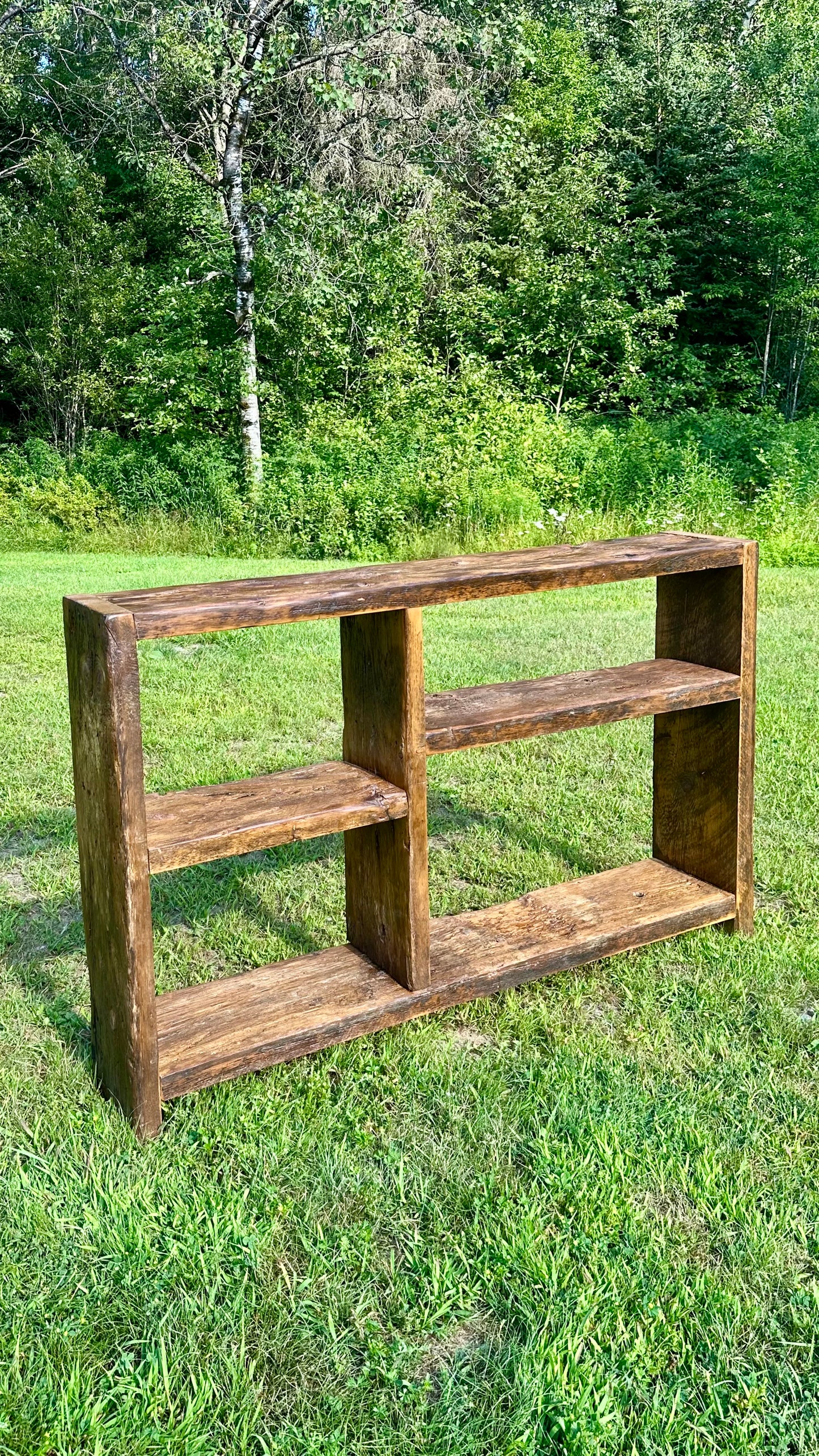 5’ L Rustic Reclaimed Wood Console / Bar Table