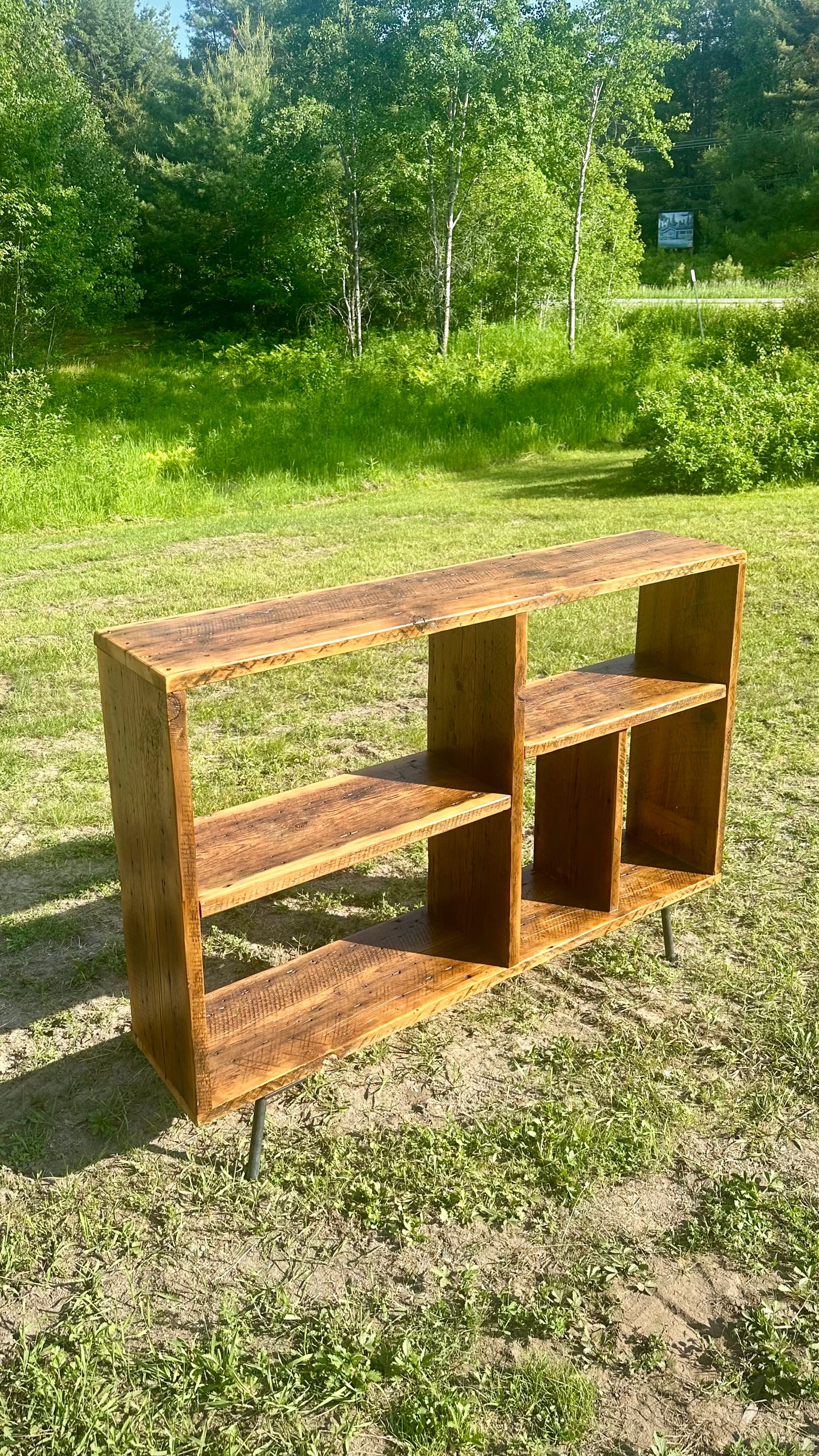 4’ L Rustic Wood Media / Console Table