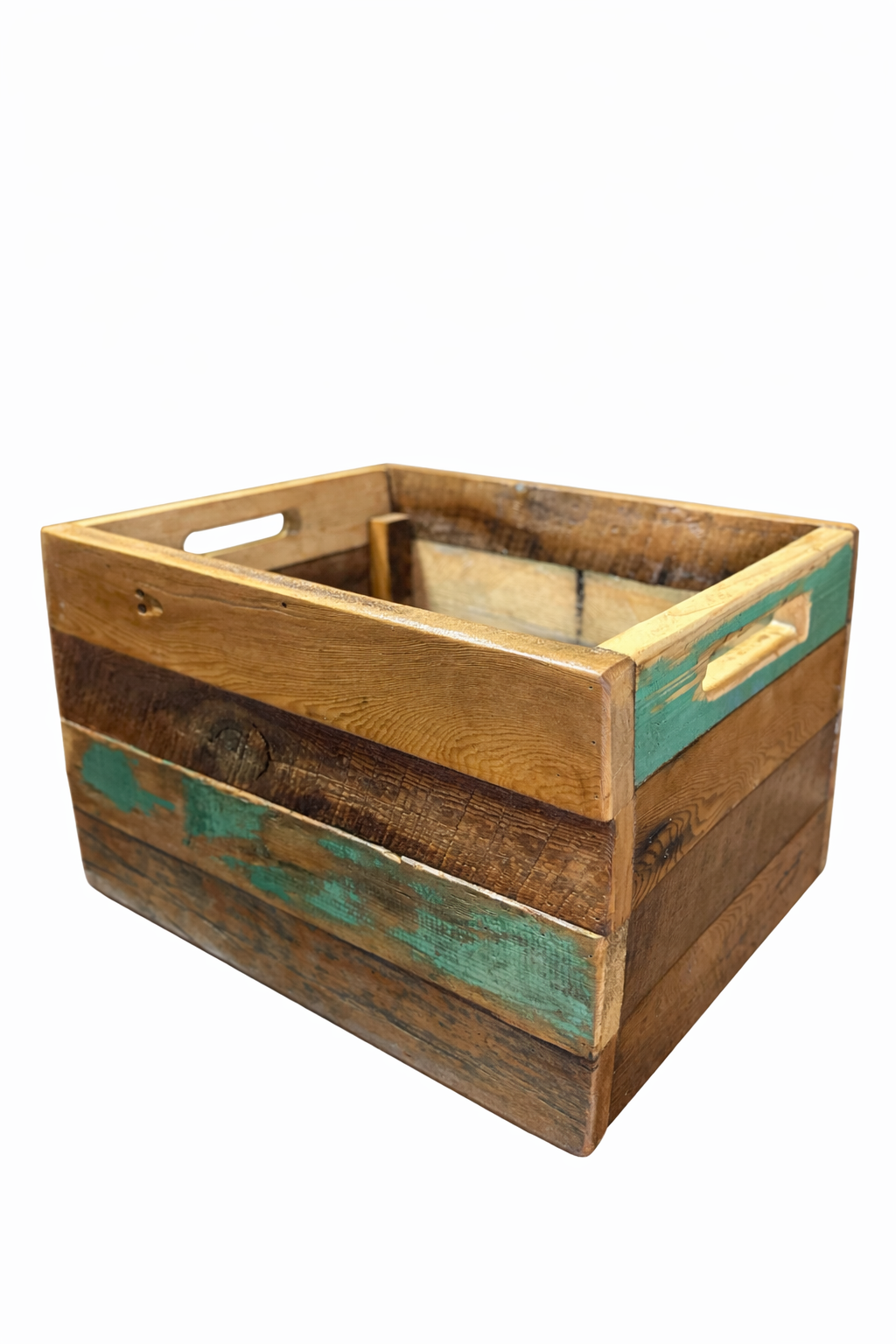 Rustic Mixed Wood Record (etc.) Crate