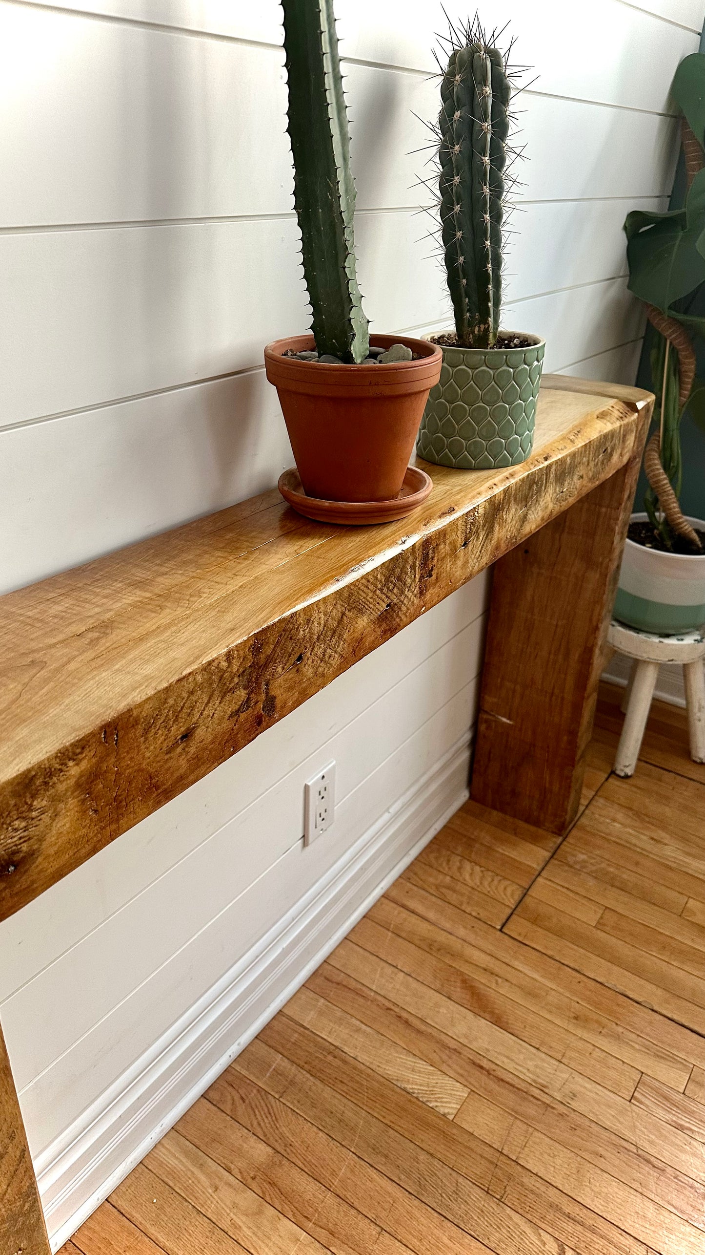 4 1/2’ Rustic Reclaimed Wood Console Table