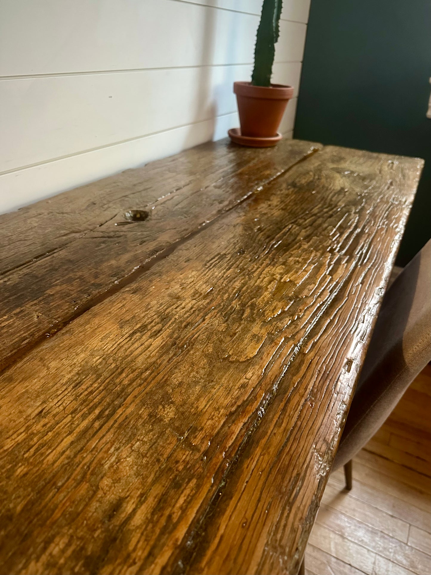 4 1/2’ L Rustic Wood Desk / Table