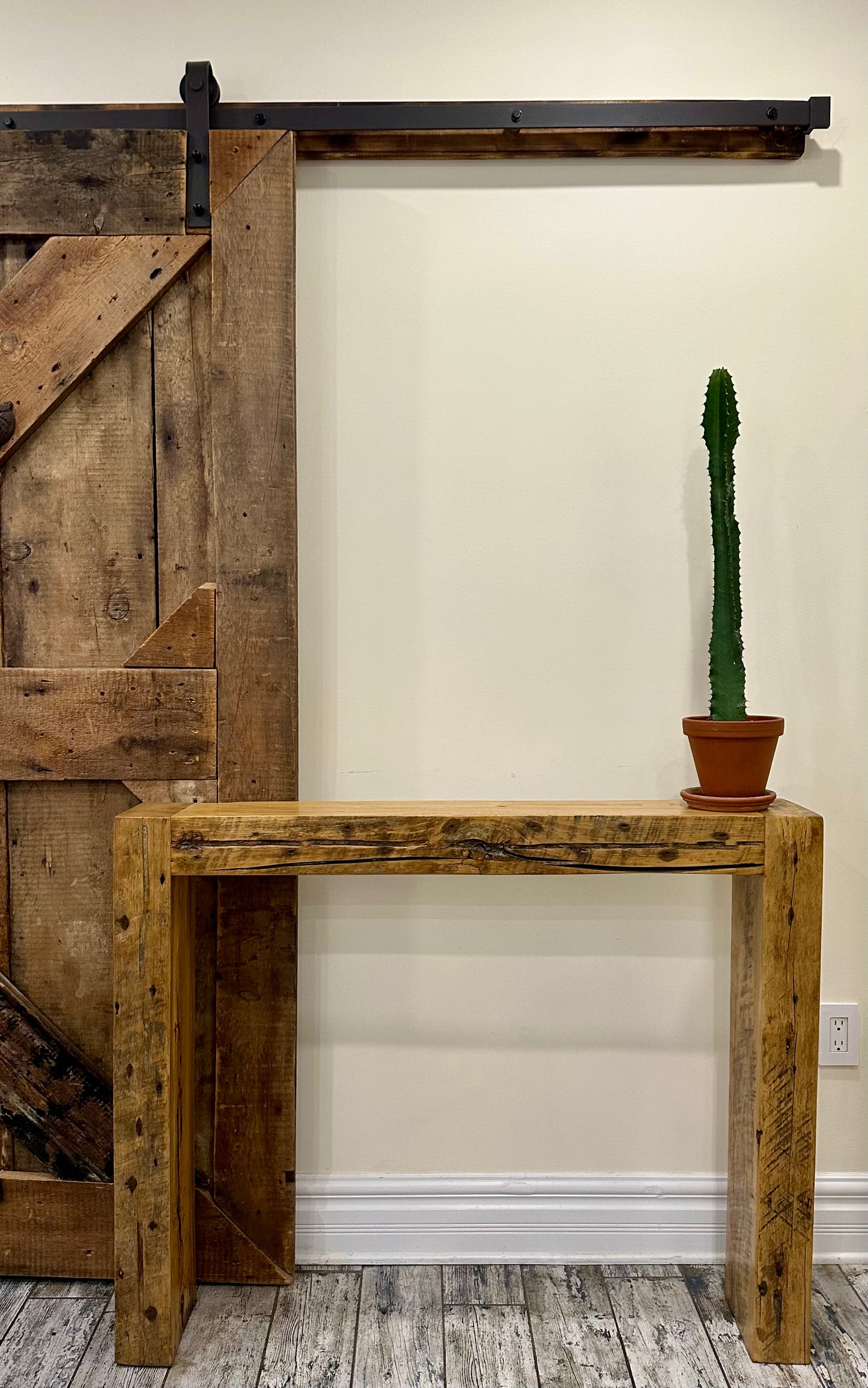 45” L Rustic Minimalist Console / Hallway / Sofa Table