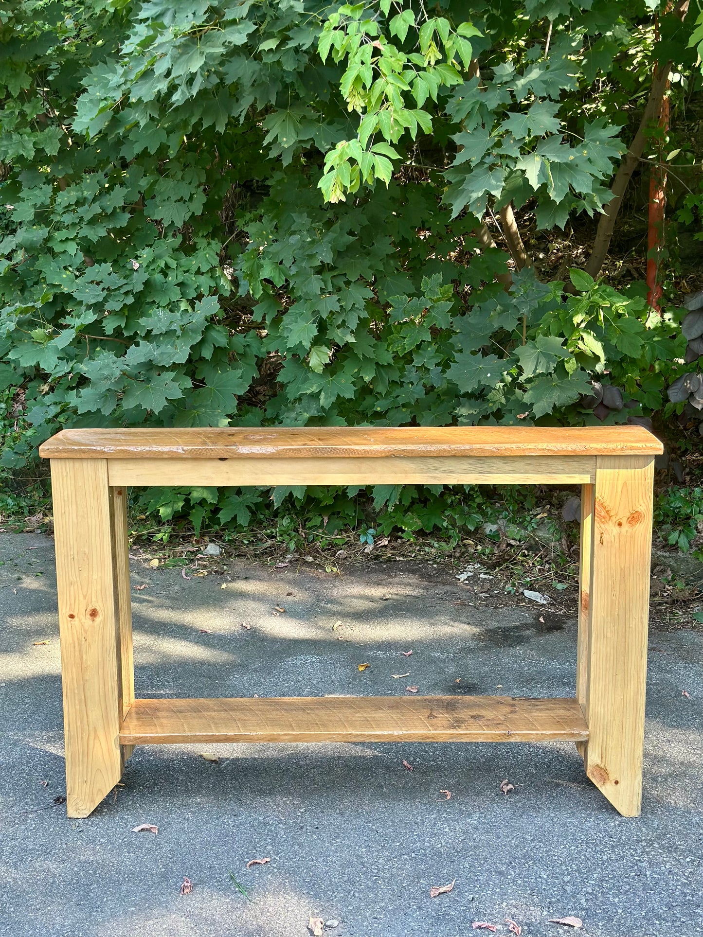4’ Rustic Wood Console Table
