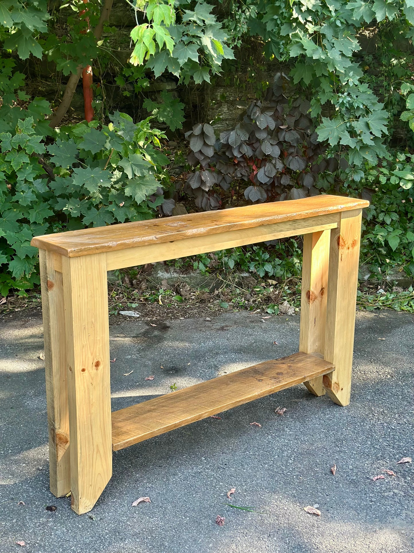 4’ Rustic Wood Console Table