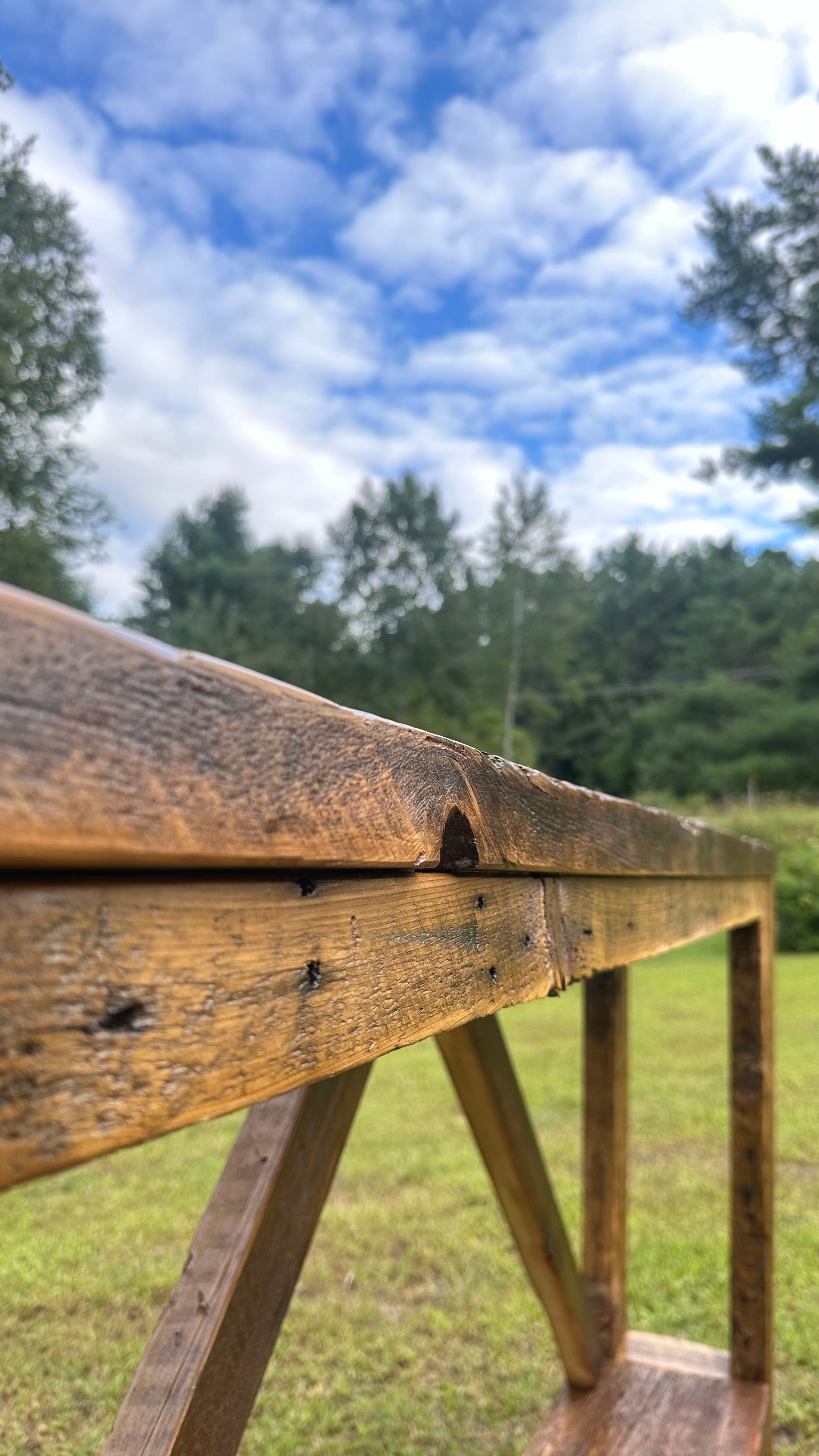5 1/2’ Rustic Wood Farmhouse Style Table