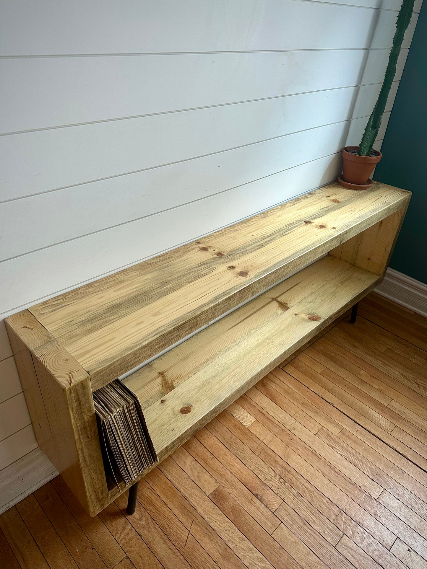 6’ Rustic Wood Minimalist Console Table