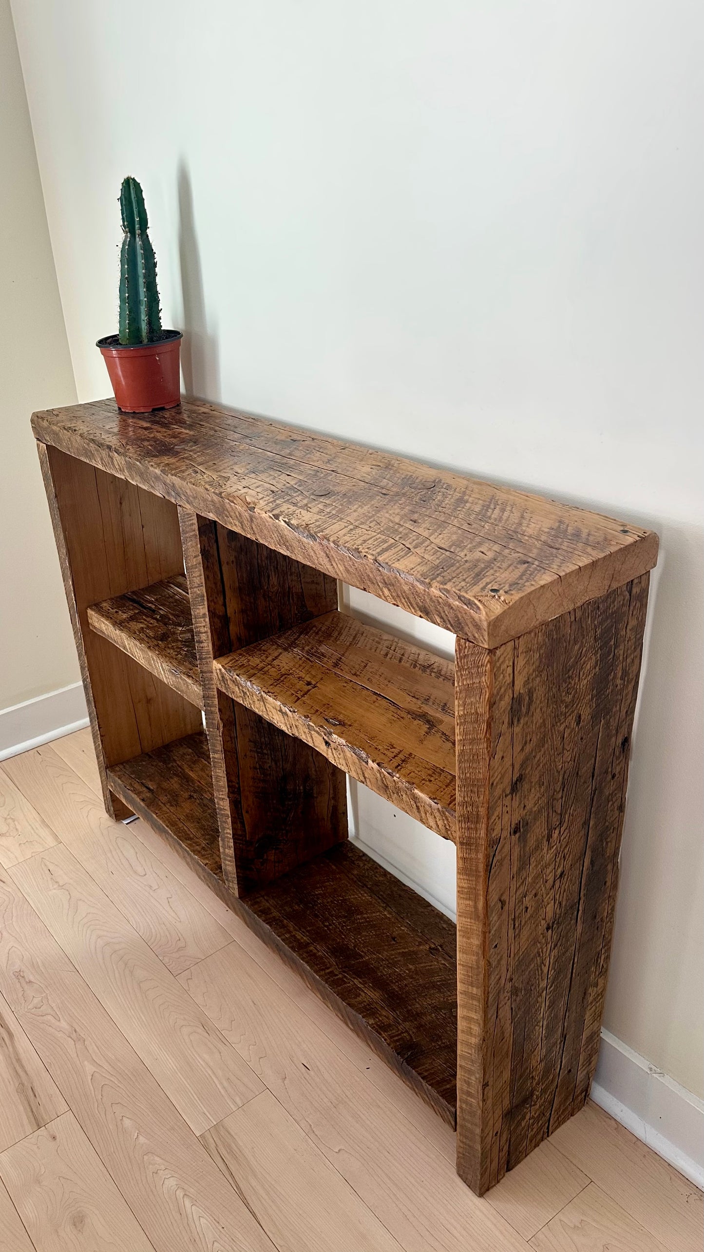 3.5' L Rustic Wood Console / Bar Table
