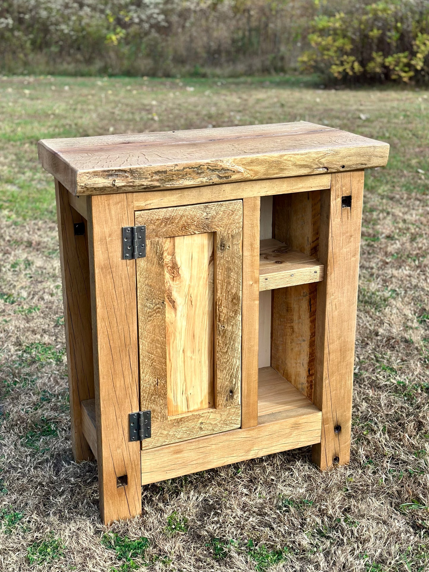 2 1/2’ L Rustic Reclaimed Wood Cabinet