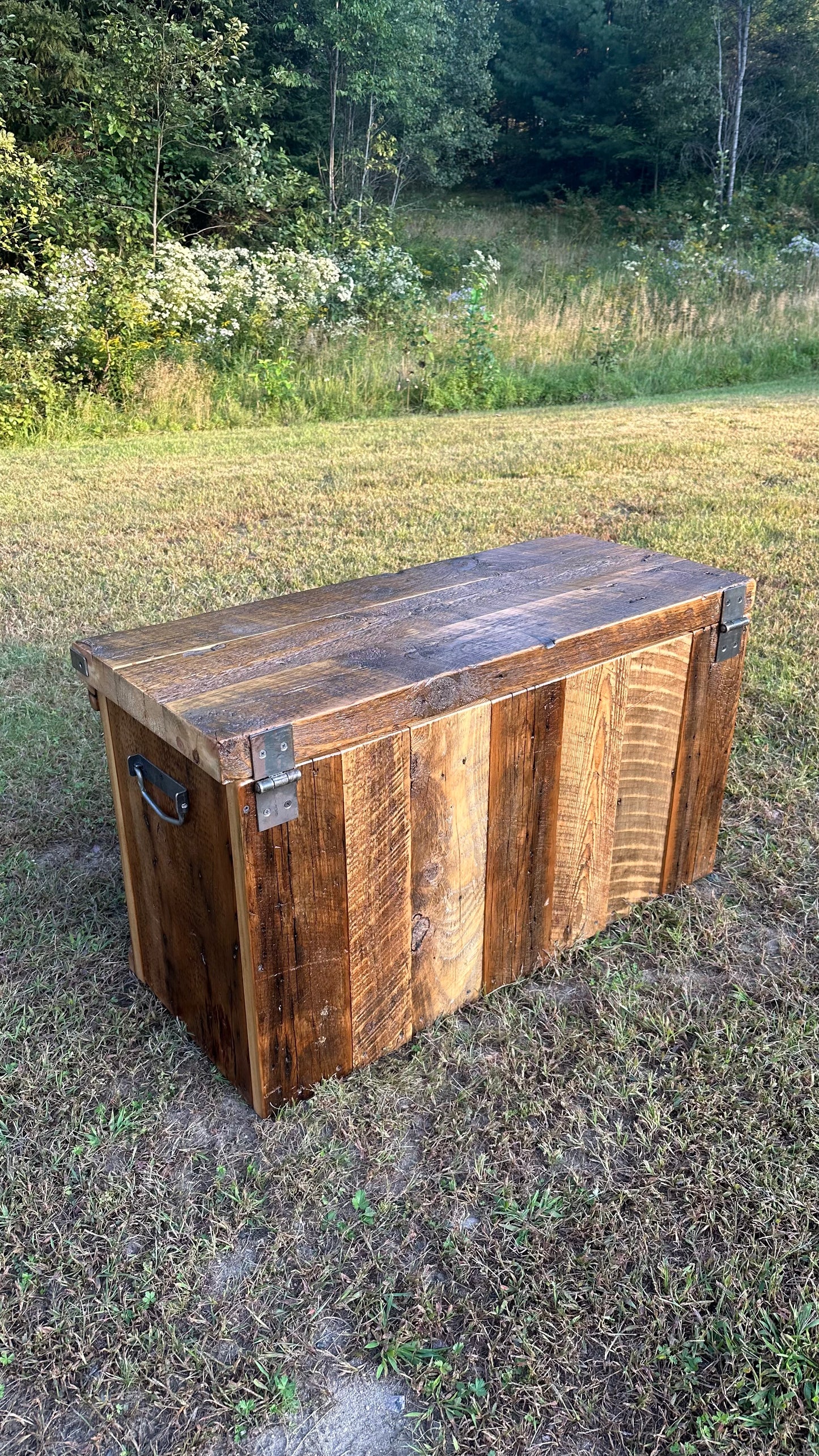 3’ L Rustic Reclaimed Wood Chest / Coffee Table / Bench