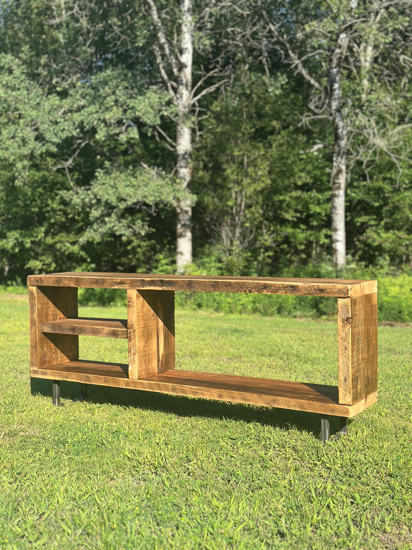 5' L Rustic Wood Media / Console Table