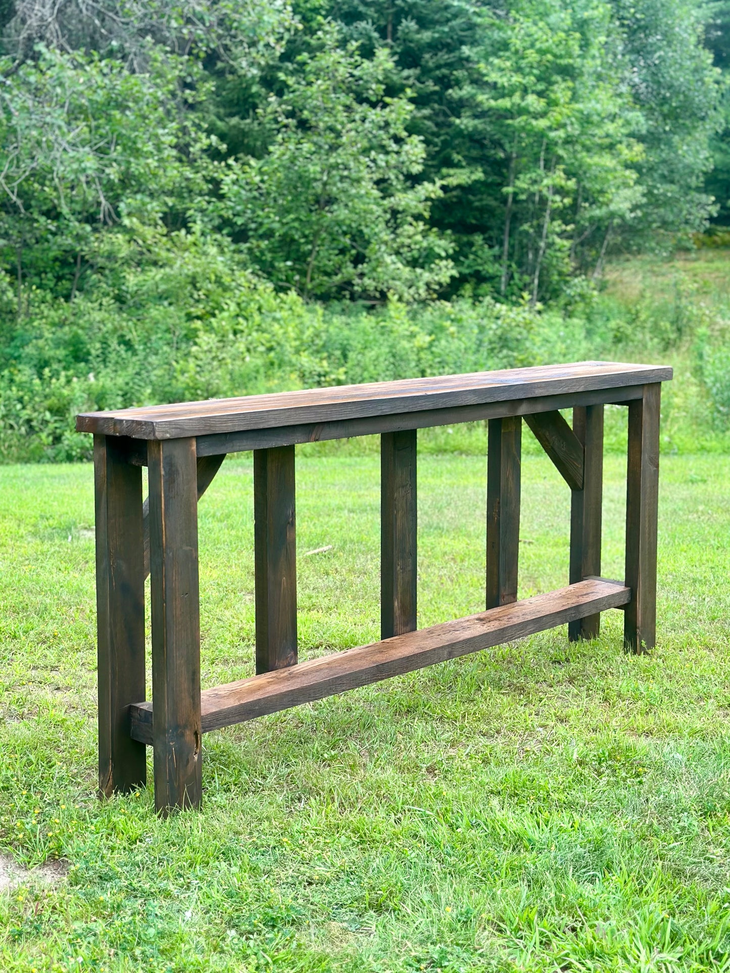 6 1/2’ L Rustic Reclaimed Wood Console / Hallway Table