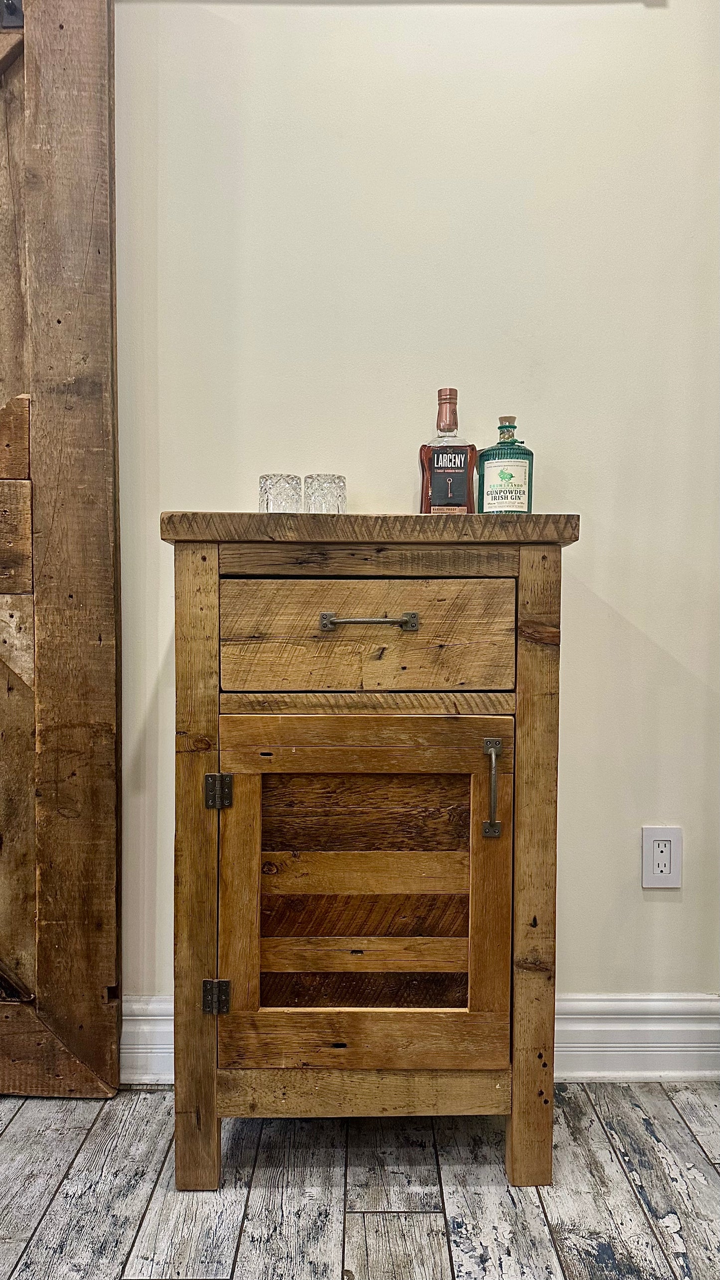 2' L Rustic Reclaimed Wood Cabinet