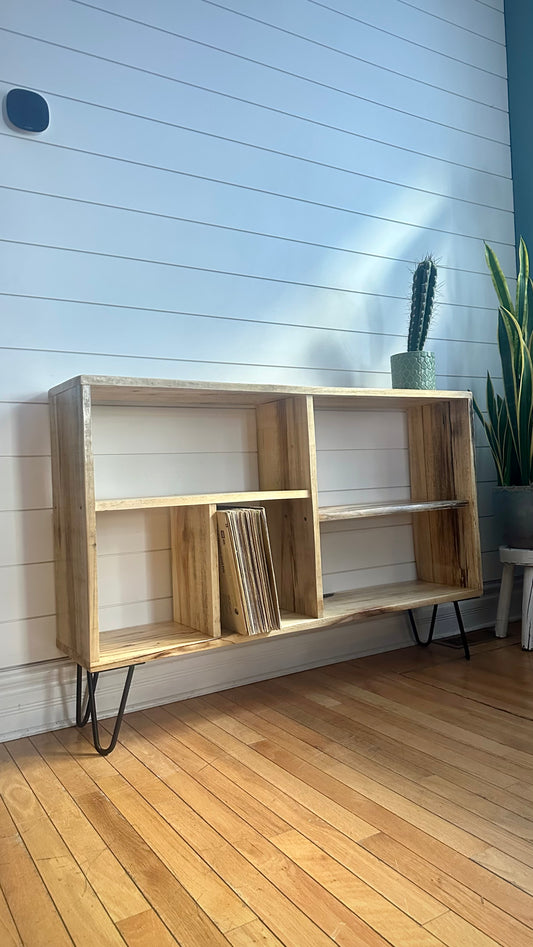 4’ L Rustic Poplar Wood Console Table