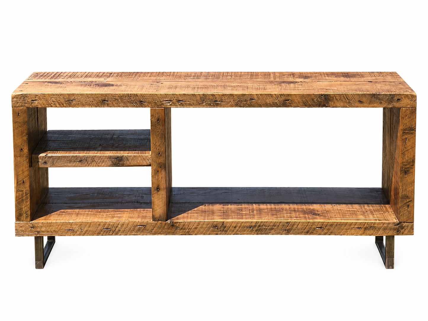 4' L Rustic Wood Media / Console Table
