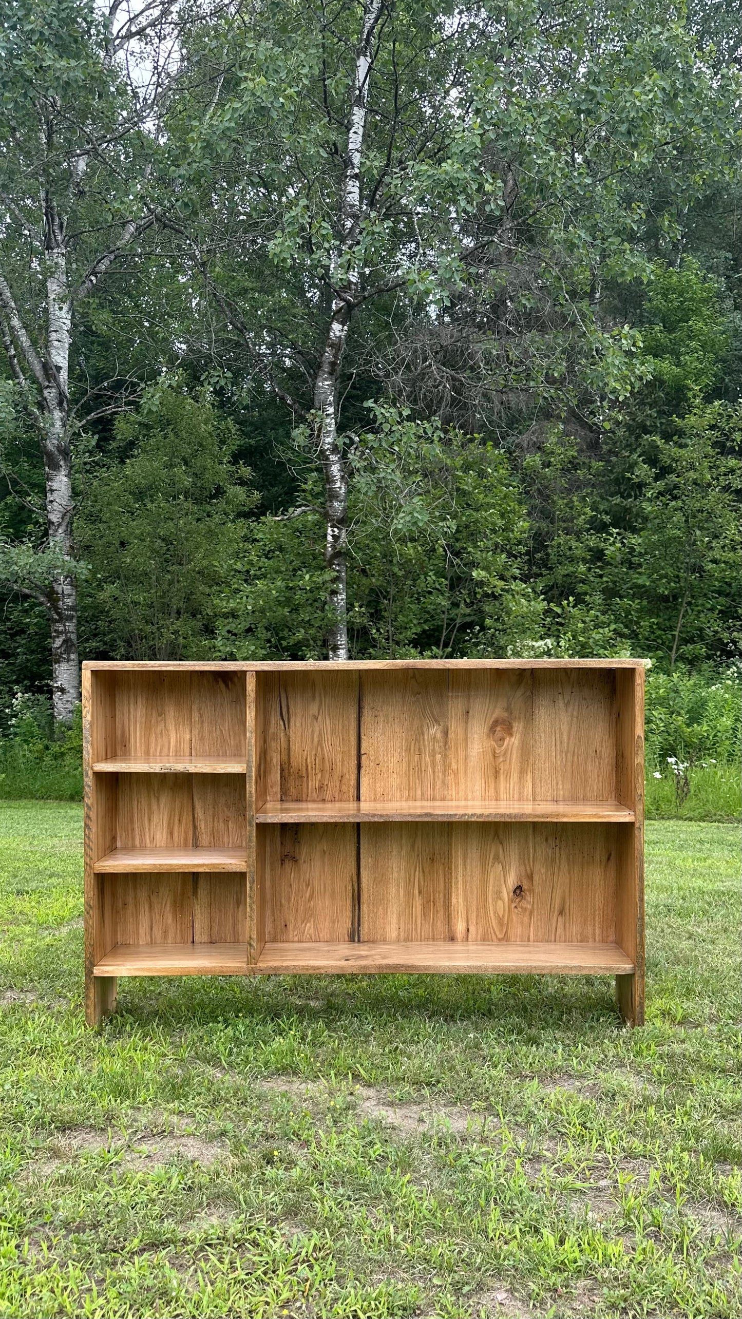 4’ Rustic Butternut Wood Console / Media Table
