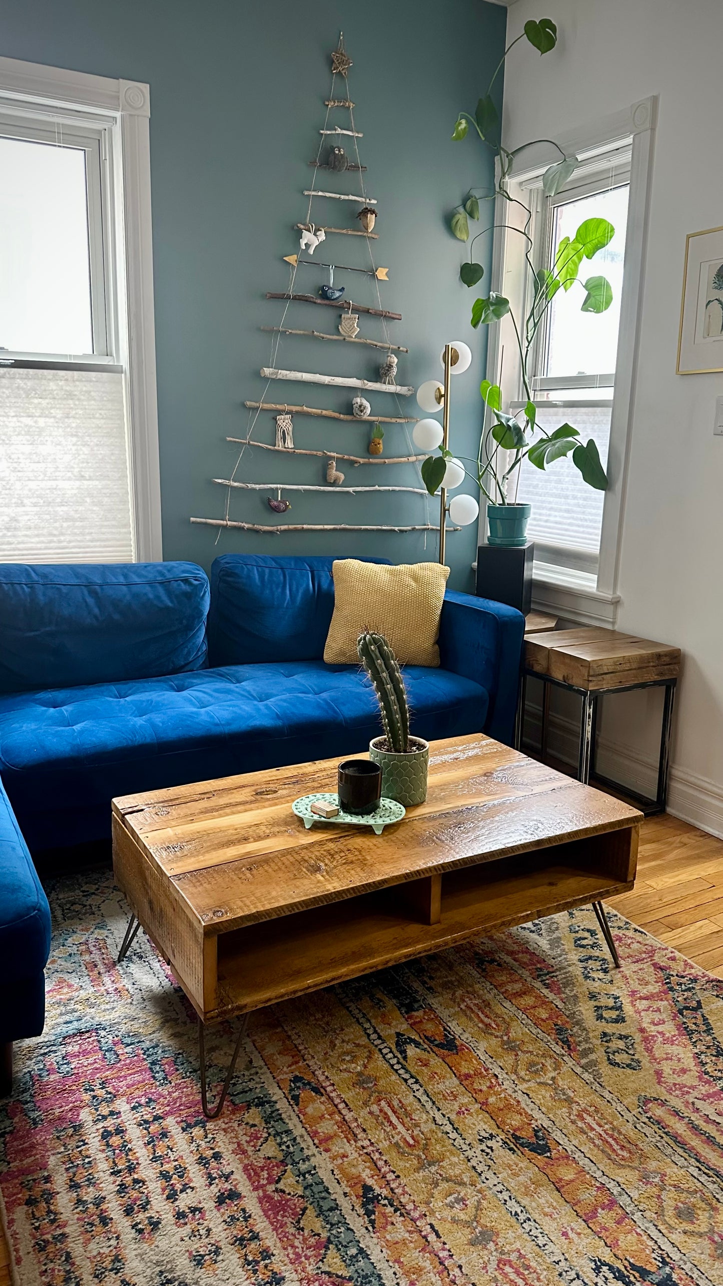 Retro Rustic Wood Coffee Table