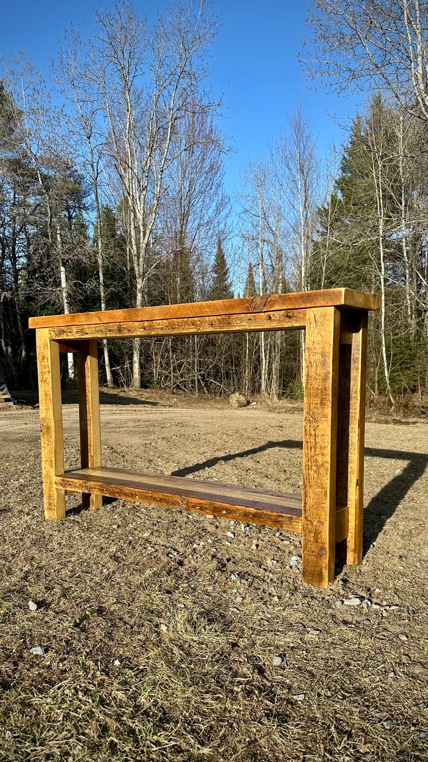 Rustic Reclaimed Wood Console / Bar / Hallway Table