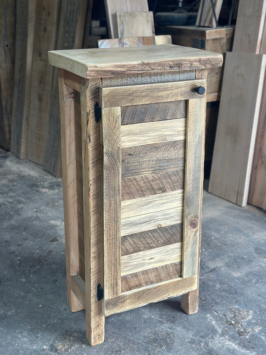 Rustic Wood Bar / Storage Cabinet