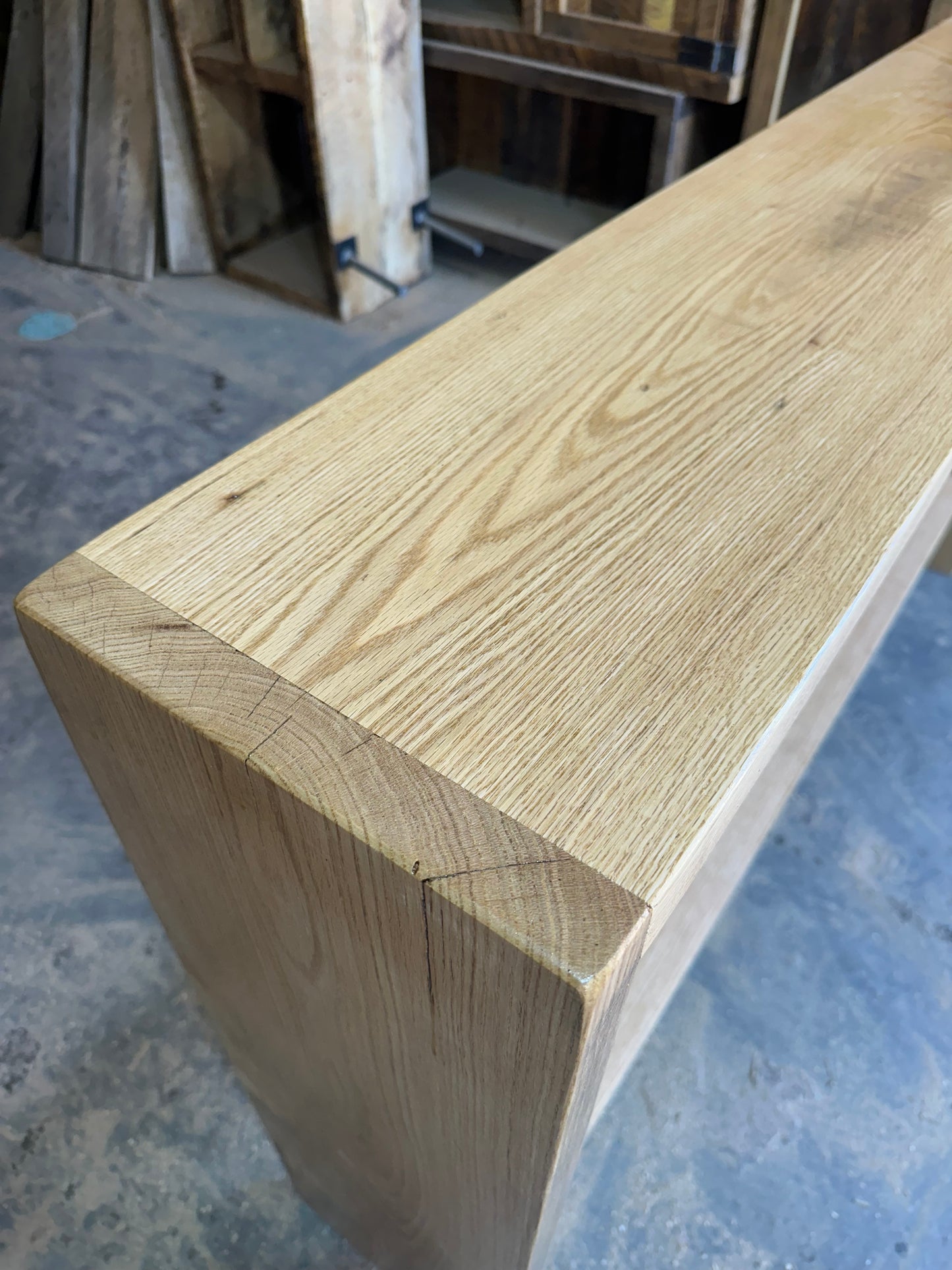 5' L Rustic Oak Console / Bar Table