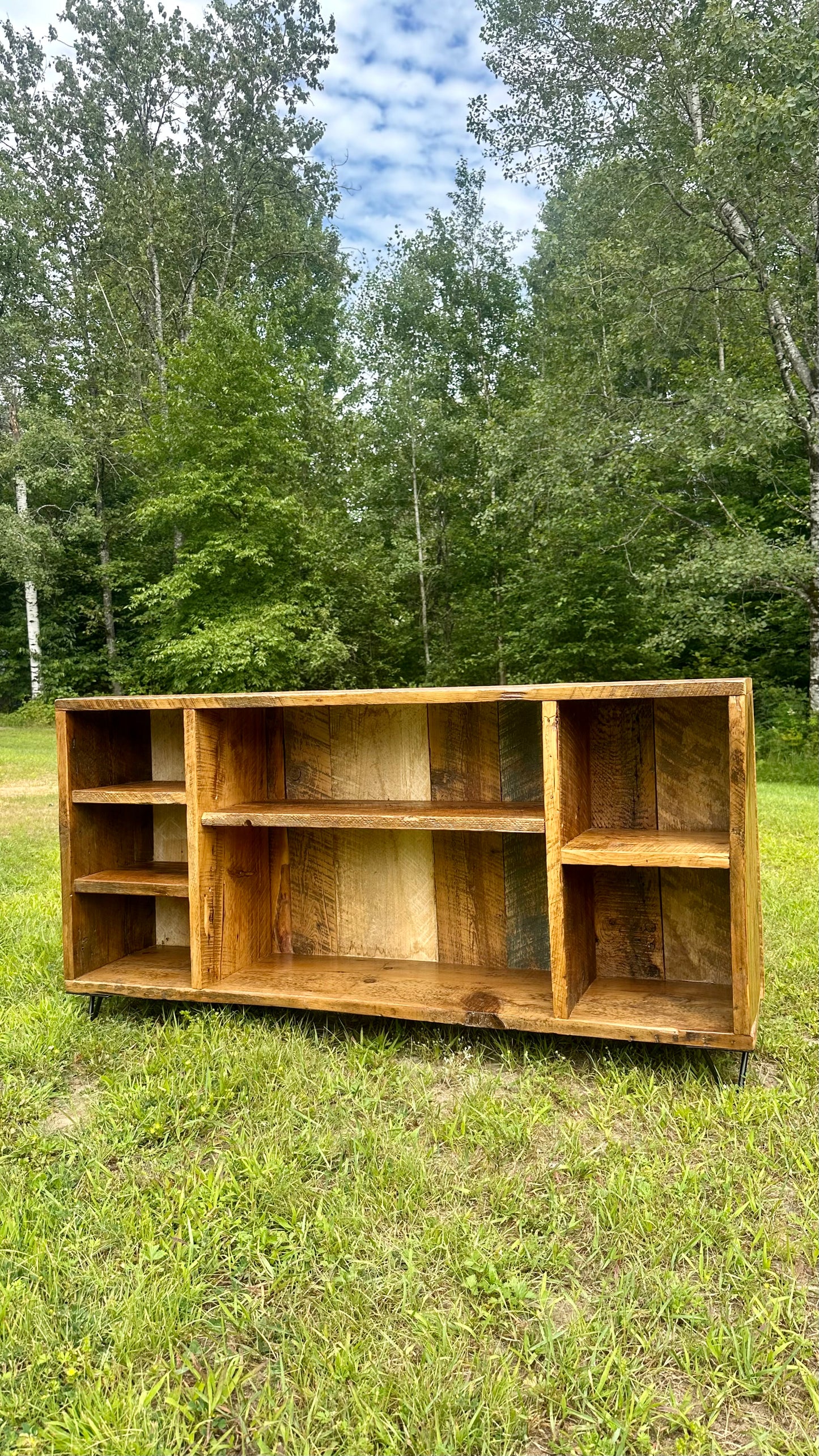 4 1/2’ L Rustic Reclaimed Wood Media / TV Stand