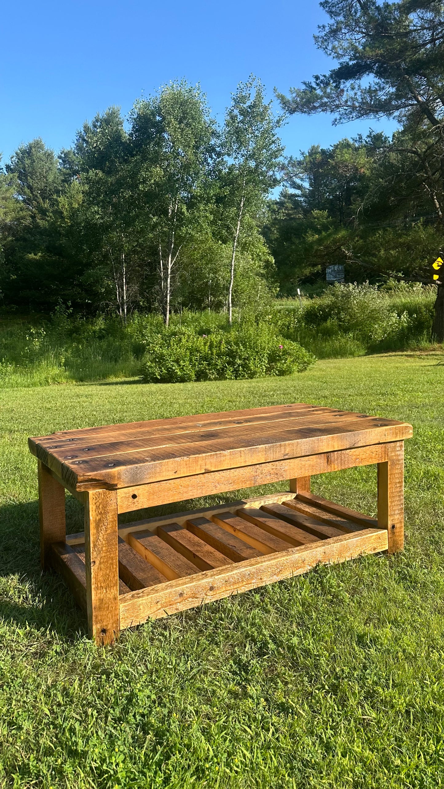 2x4’ Rustic Wood Farmhouse Style Coffee Table