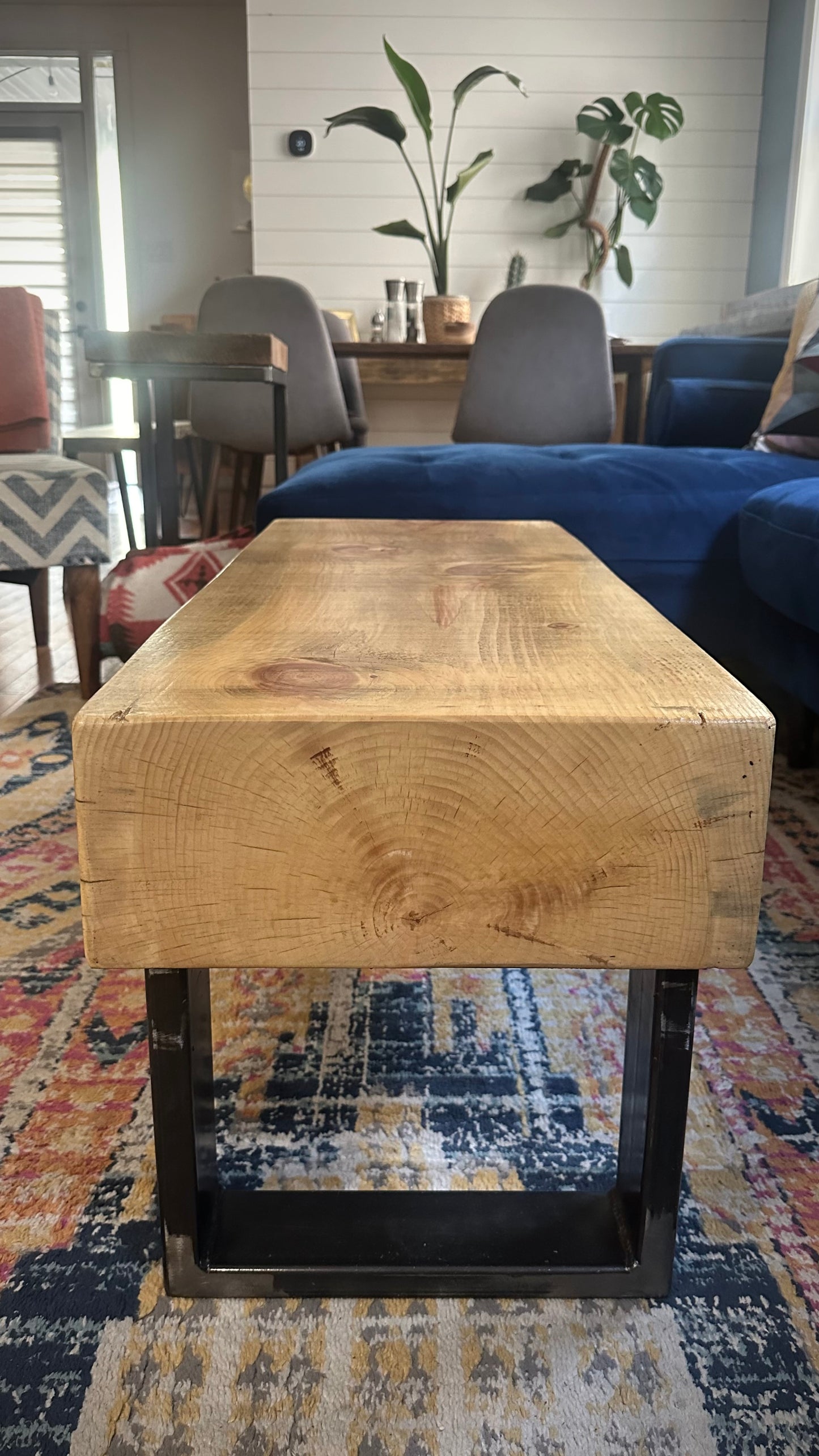 3’ L Rustic Pine Coffee Table / Bench