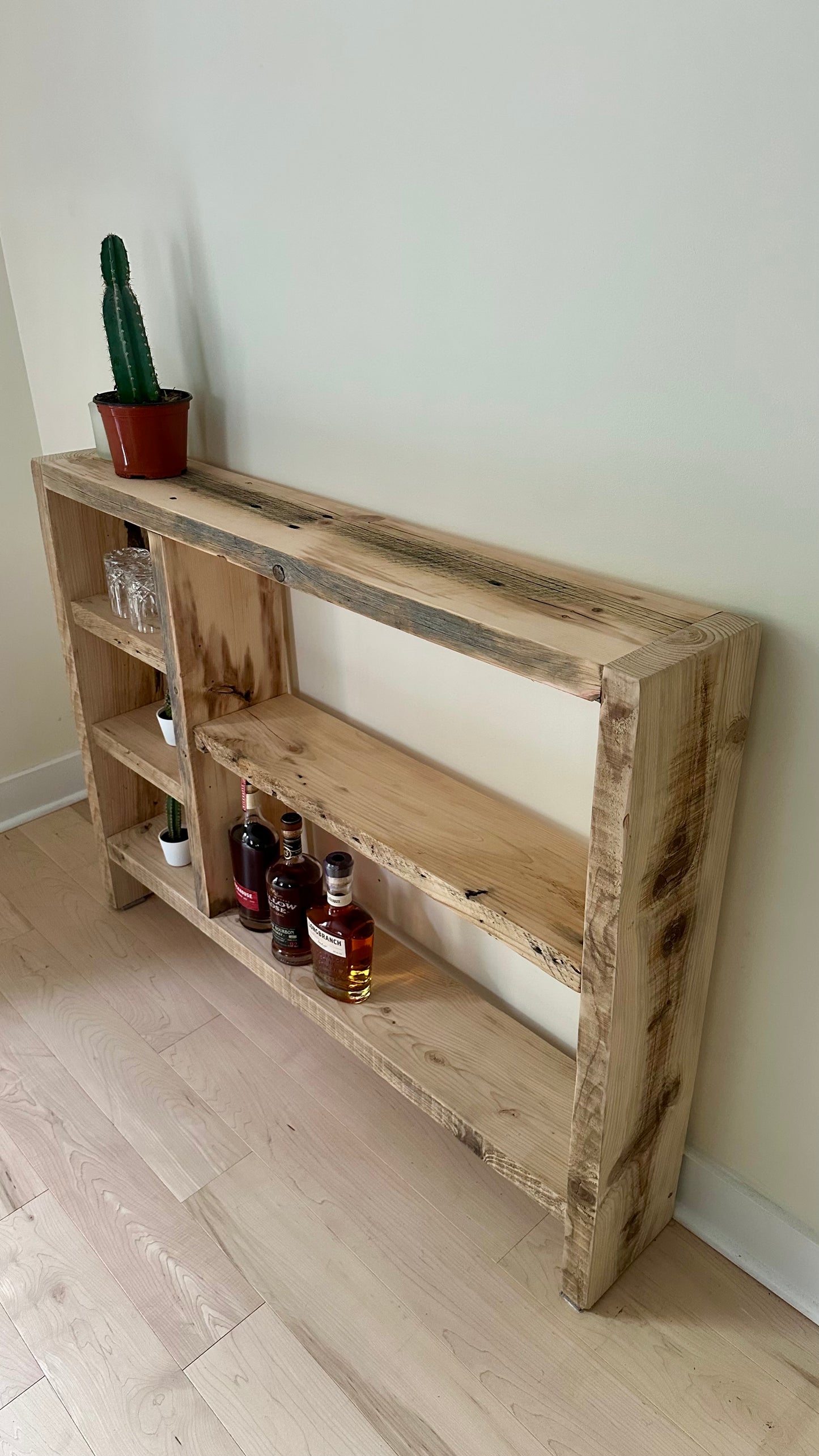 4’ L Rustic Reclaimed Wood Console \ Sofa Table