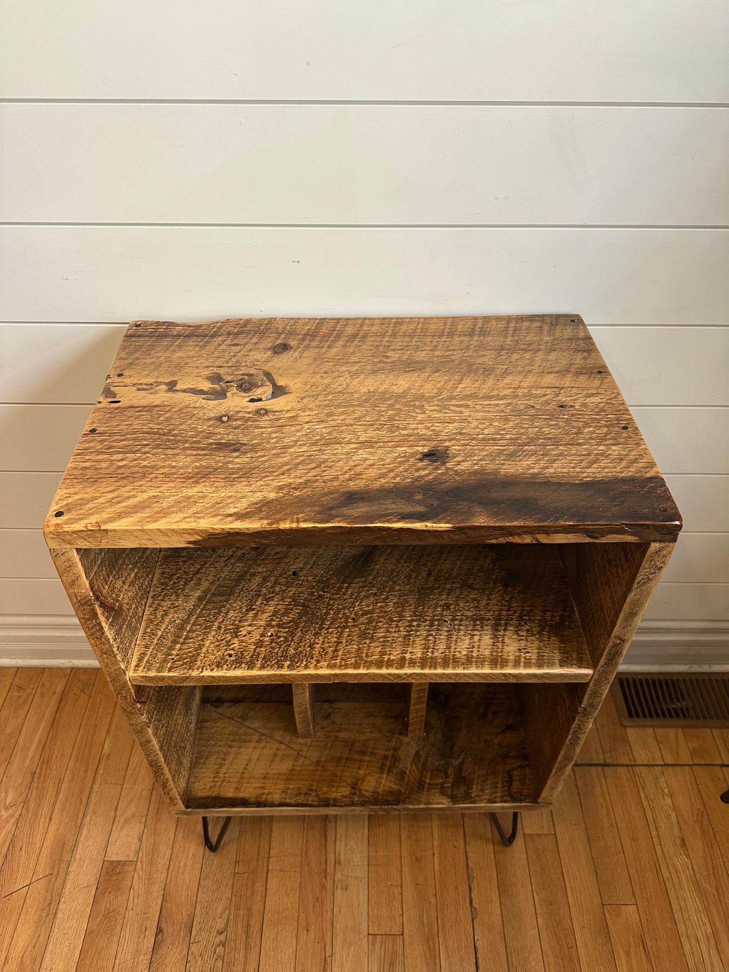 Rustic Wood Vinyl / Media Table