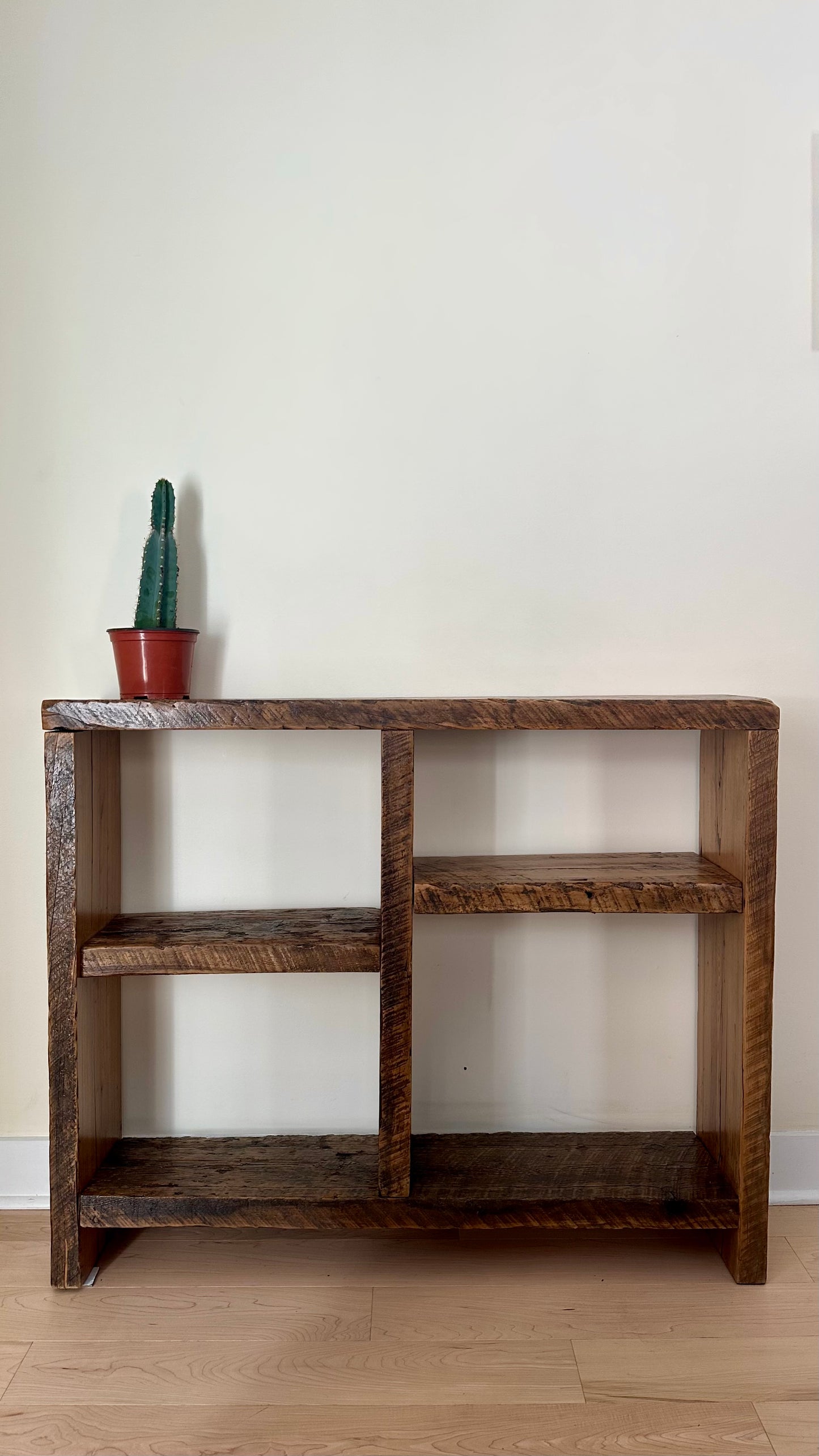 3.5' L Rustic Wood Console / Bar Table