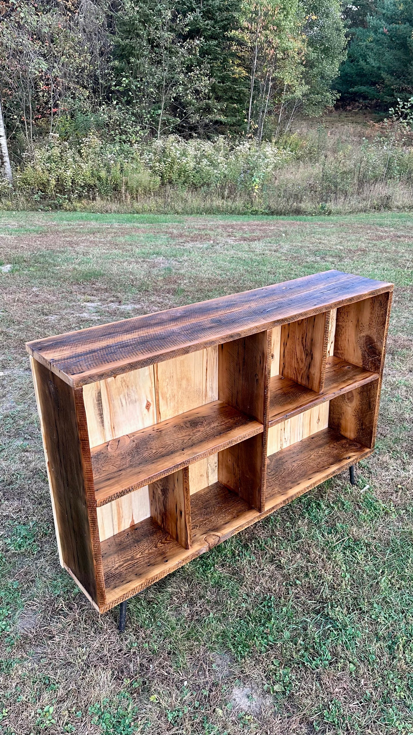 4 1/2’ L Rustic Reclaimed Wood Console / Sofa Table