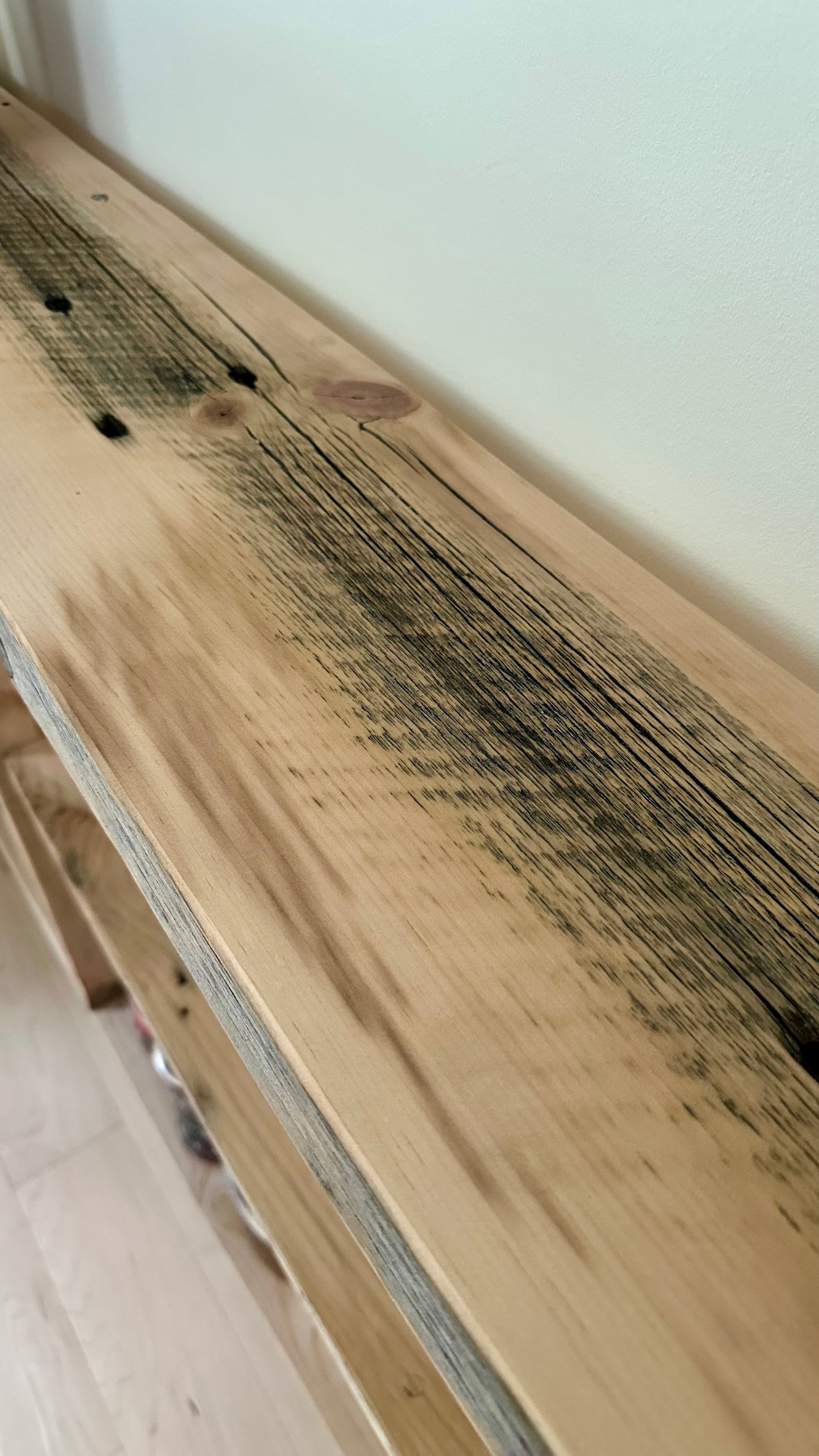 4’ L Rustic Reclaimed Wood Console \ Sofa Table