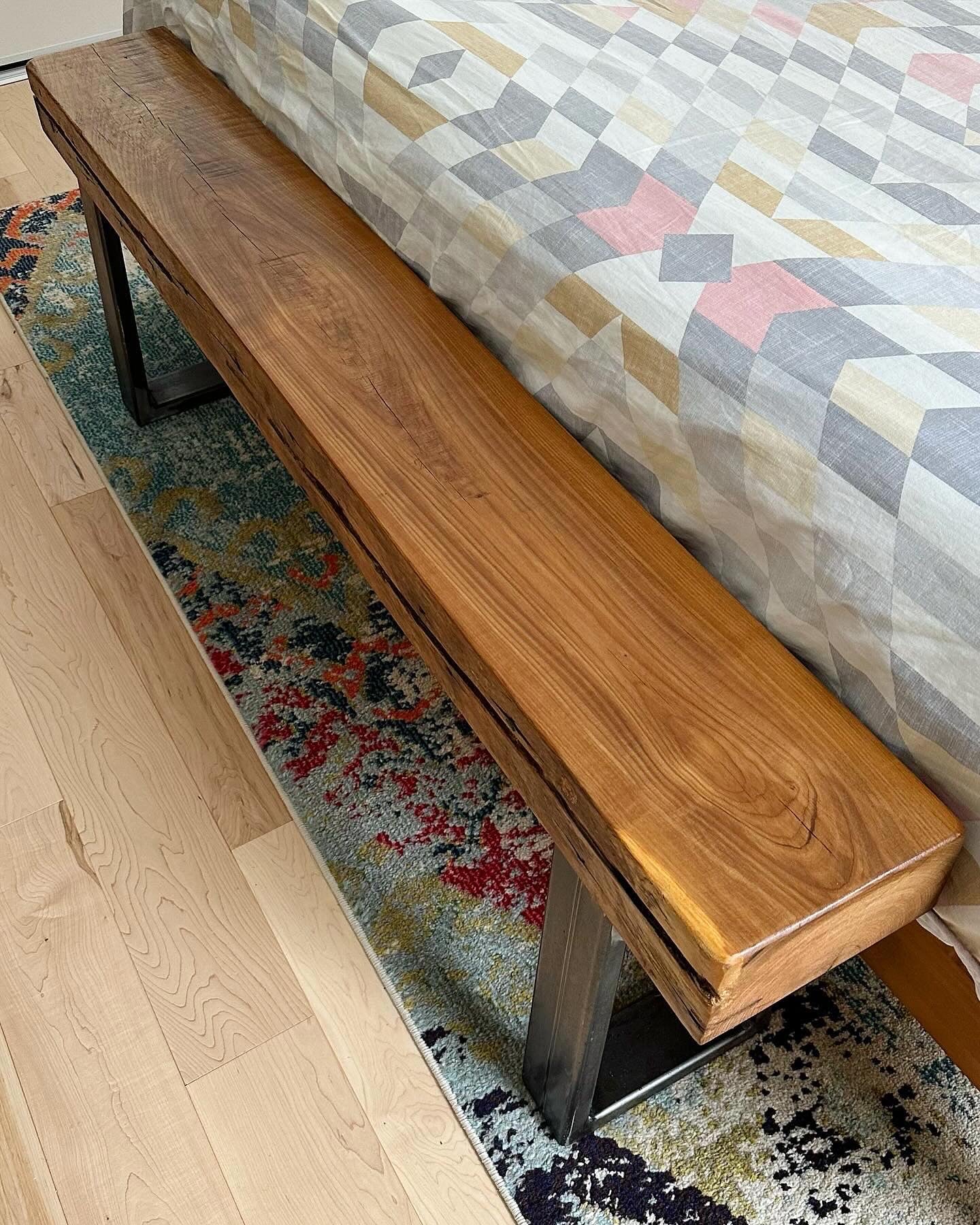 5’ Rustic Wood Narrow Beam Bench