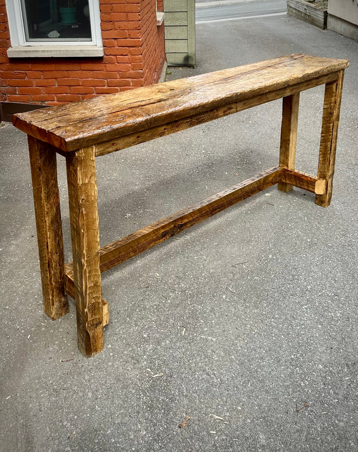 6’ L Rustic Reclaimed Wood Bar Table