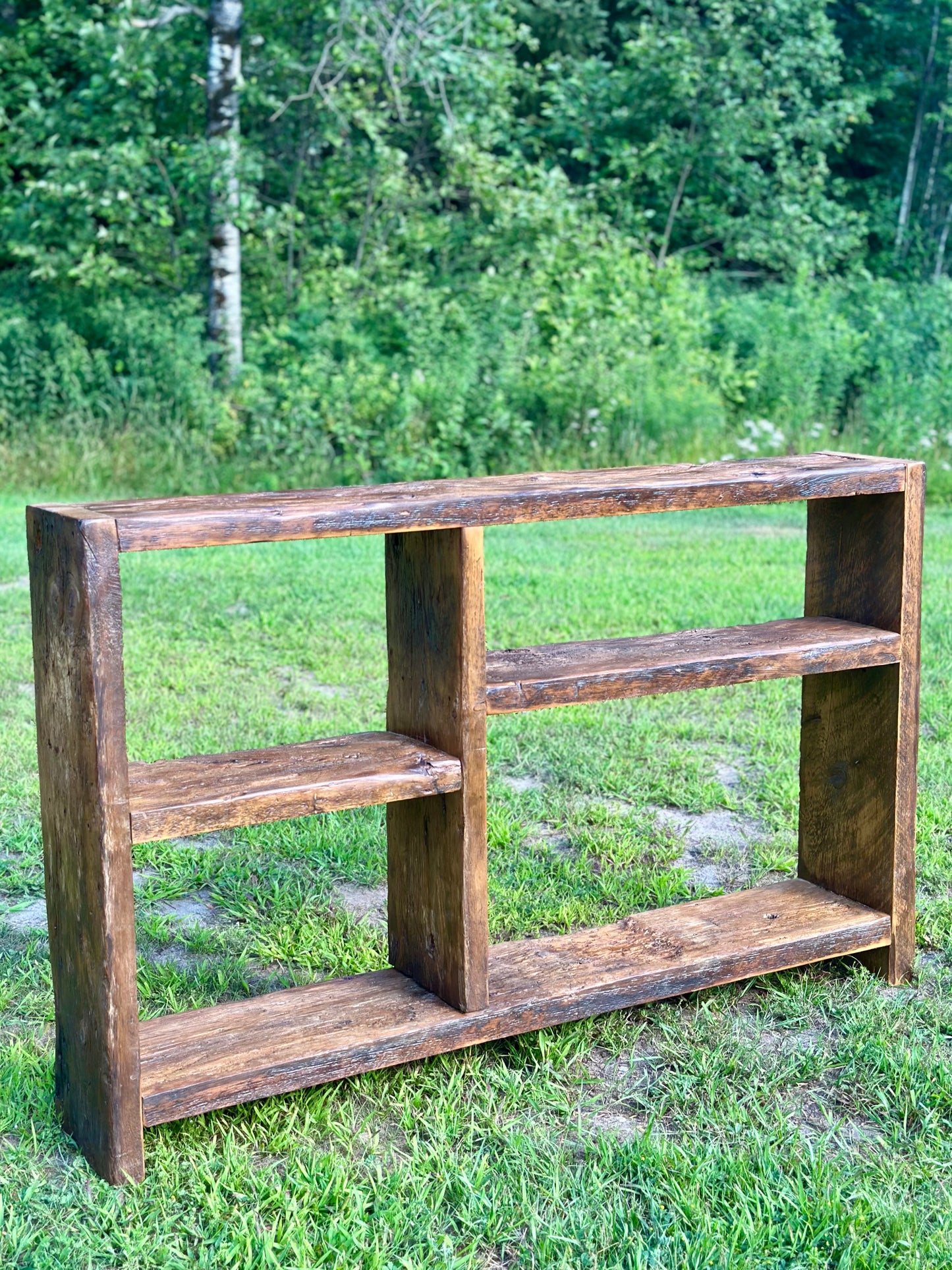 5’ L Rustic Reclaimed Wood Console / Bar Table