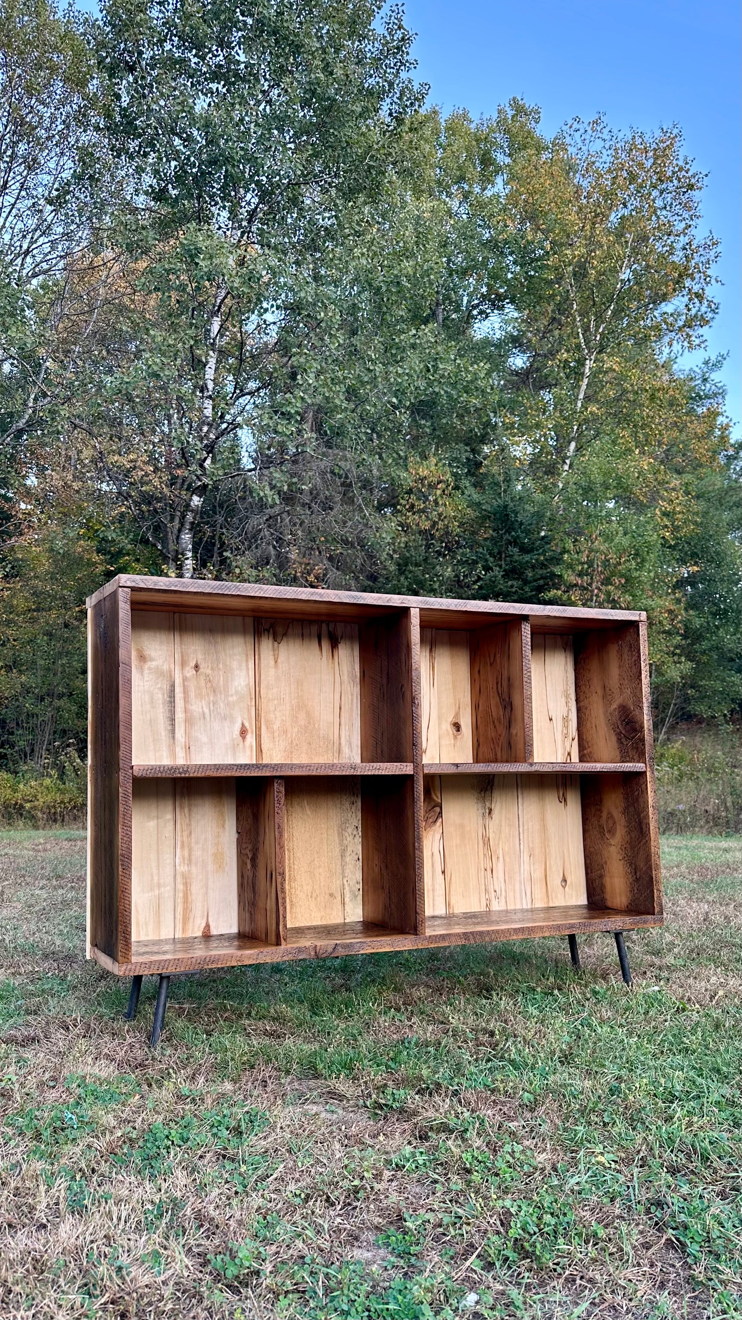 4 1/2’ L Rustic Reclaimed Wood Console / Sofa Table