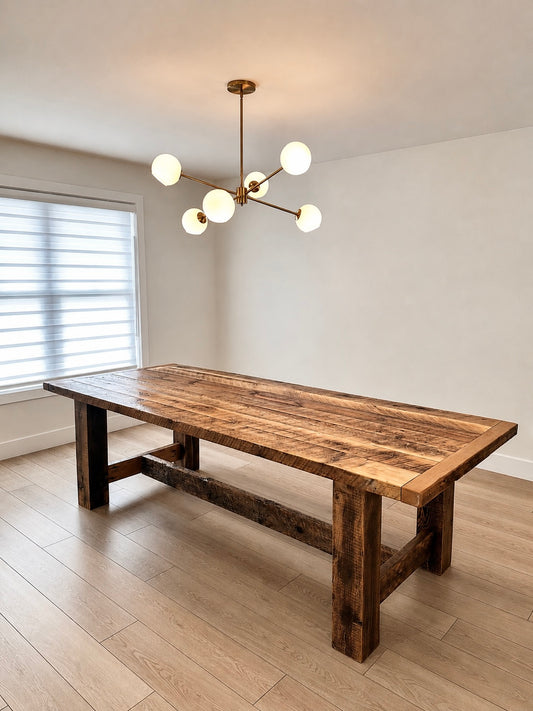 8.5' L Rustic Farmhouse Style Table