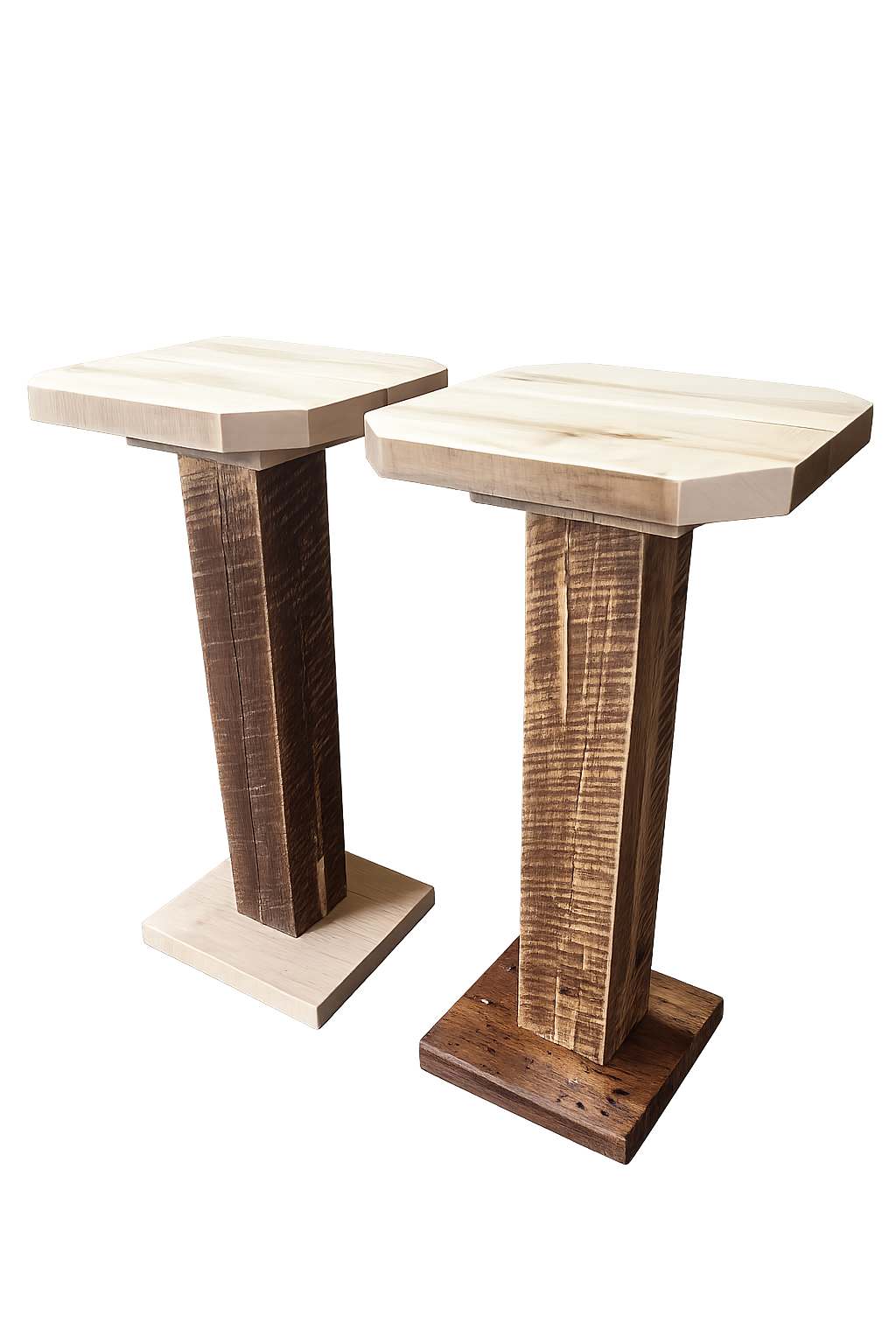 Rustic Wood Pub Table