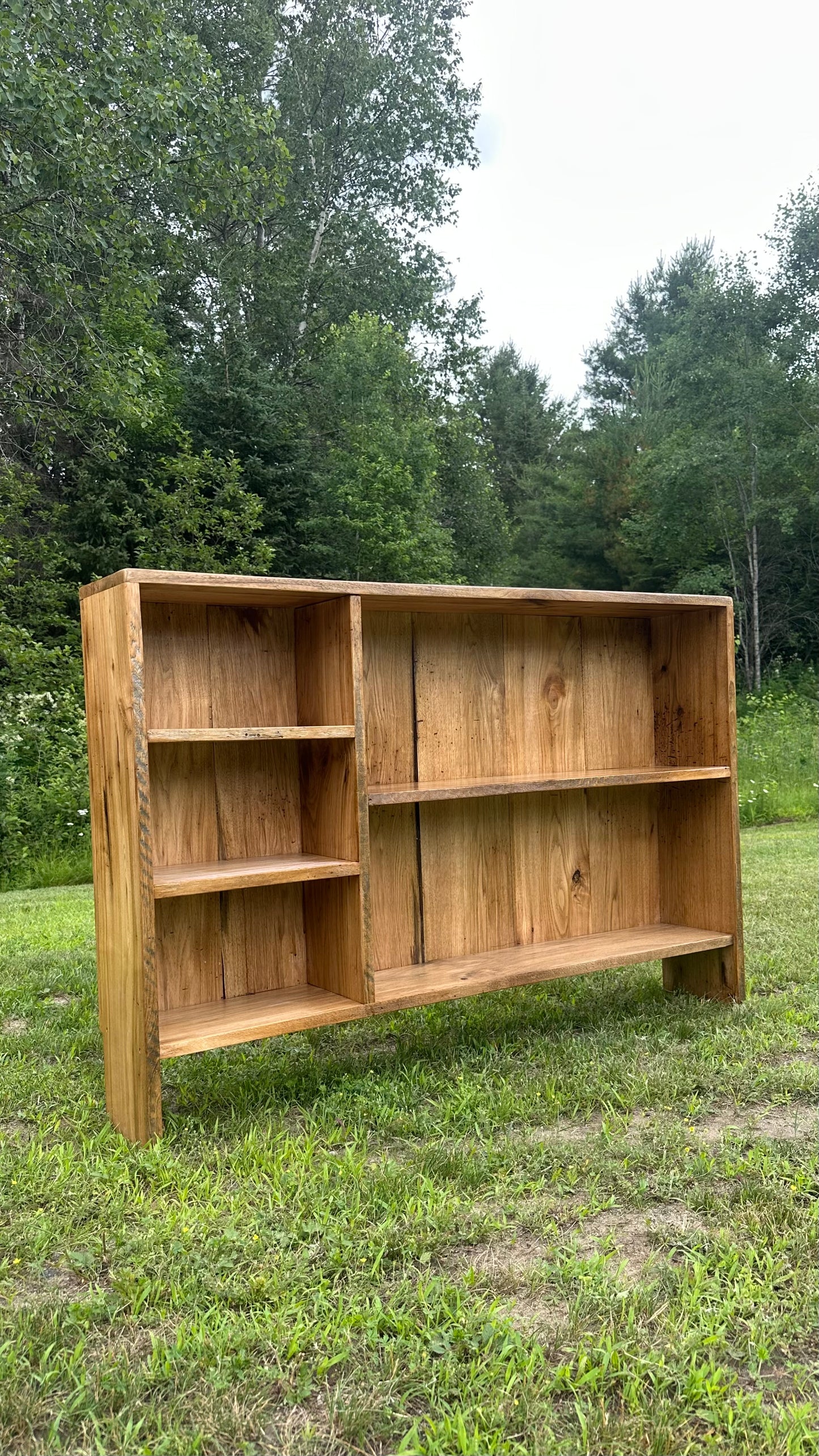 4’ Rustic Butternut Wood Console / Media Table