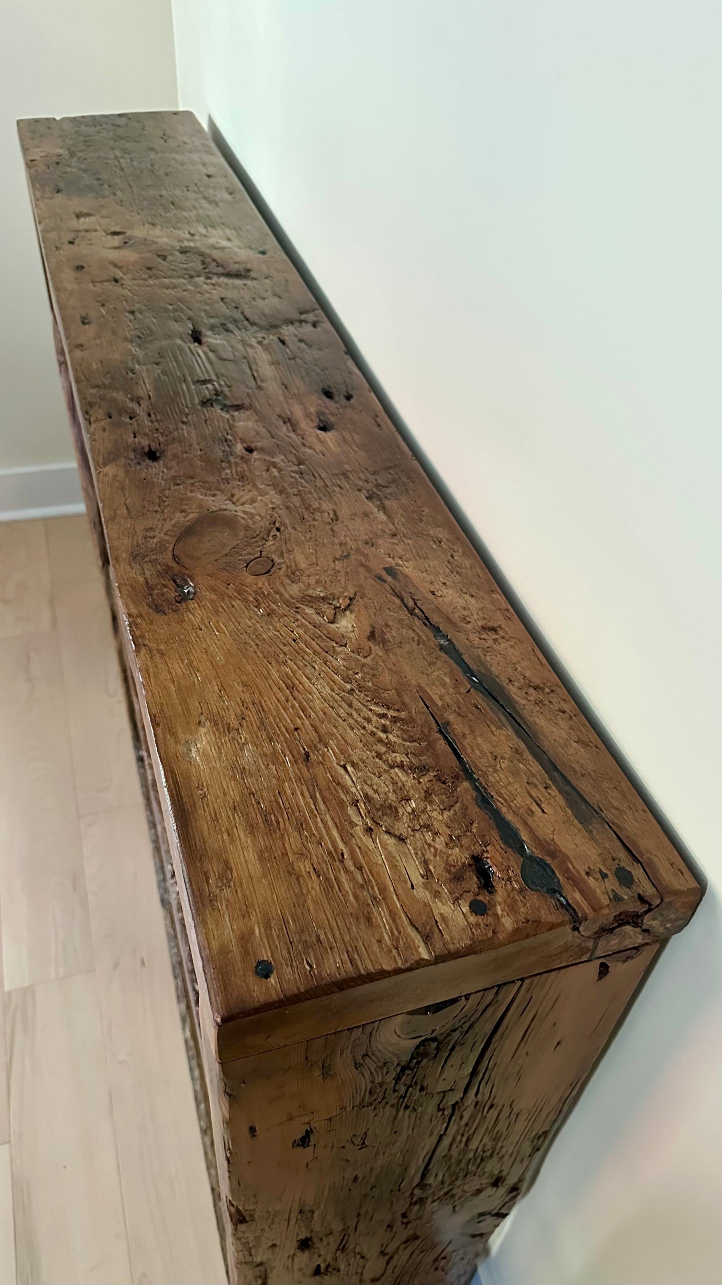 4.5’ Rustic Reclaimed Wood Console Table