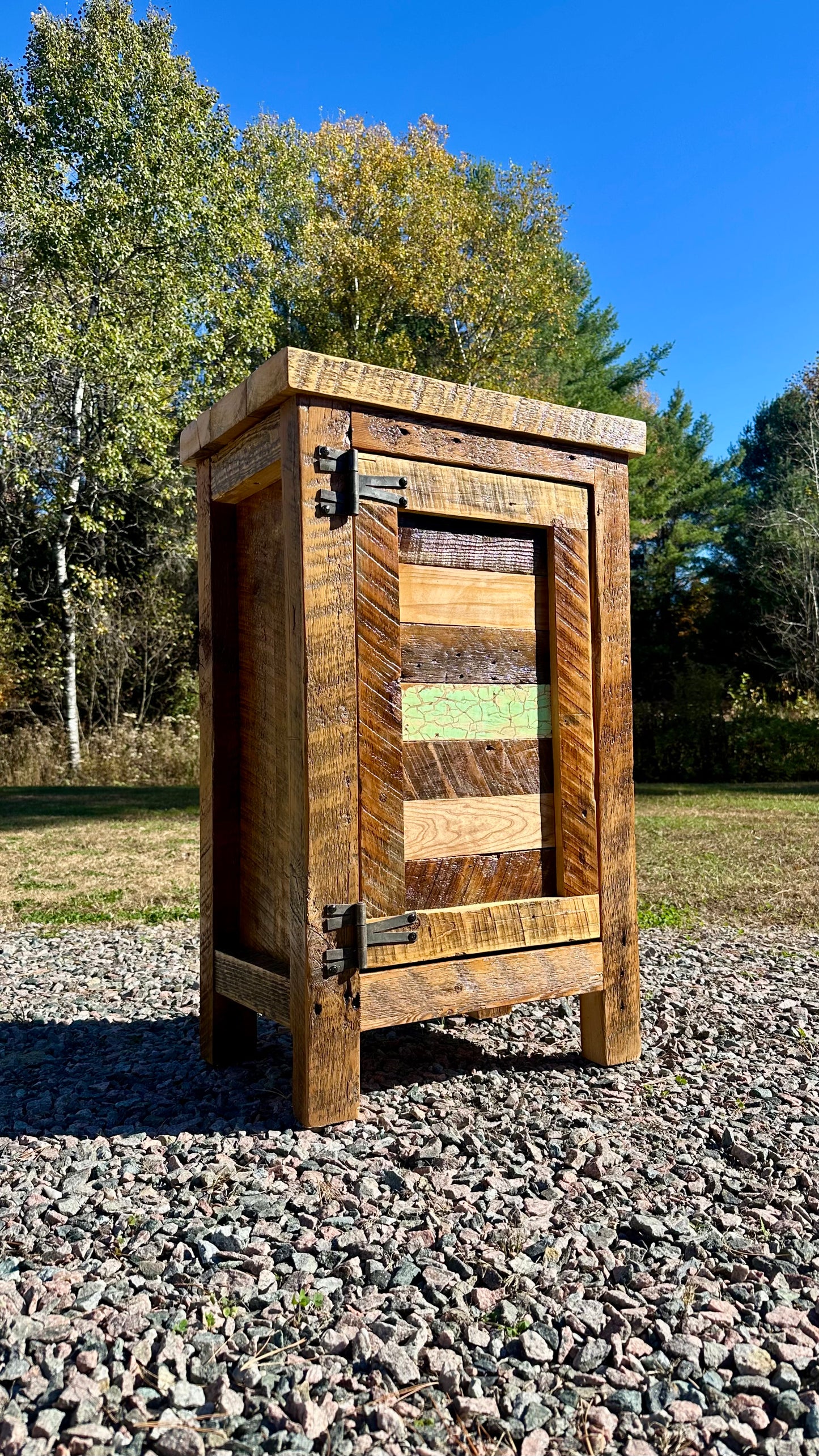 22” L Rustic Reclaimed Wood Cabinet
