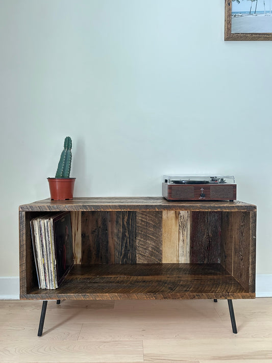 40” L Rustic Wood MCM Style Table