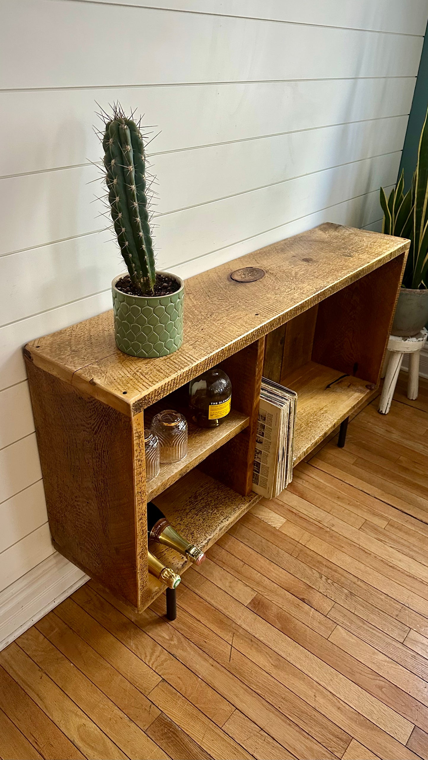 4’ L Rustic Wood Media / Console Table
