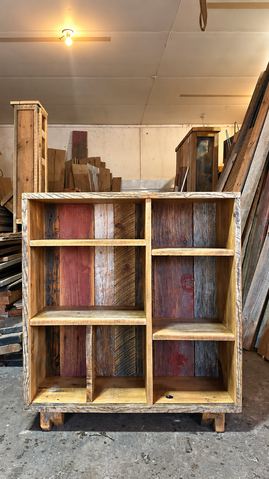 Rustic Mixed Reclaimed Wood Shelf