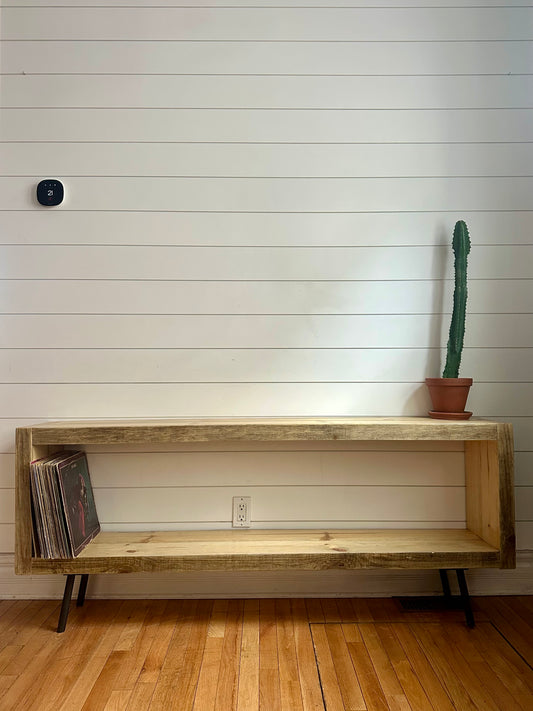 6’ Rustic Wood Minimalist Console Table