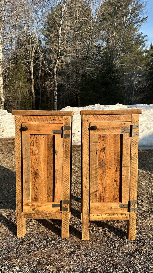 Rustic Wood Bar Cabinets / Night Stands