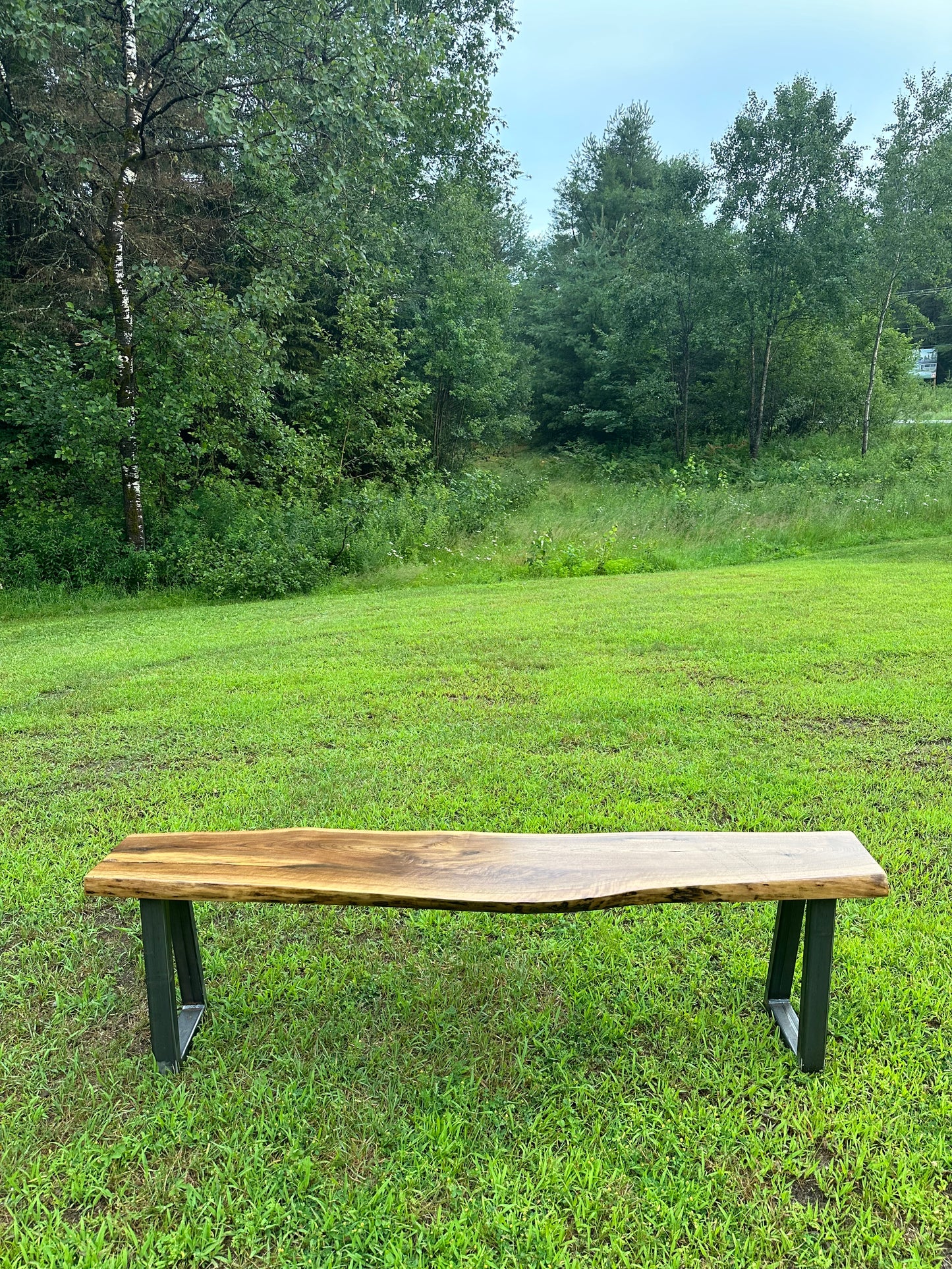 5’ L Rustic Black Walnut Narrow Bench / Table