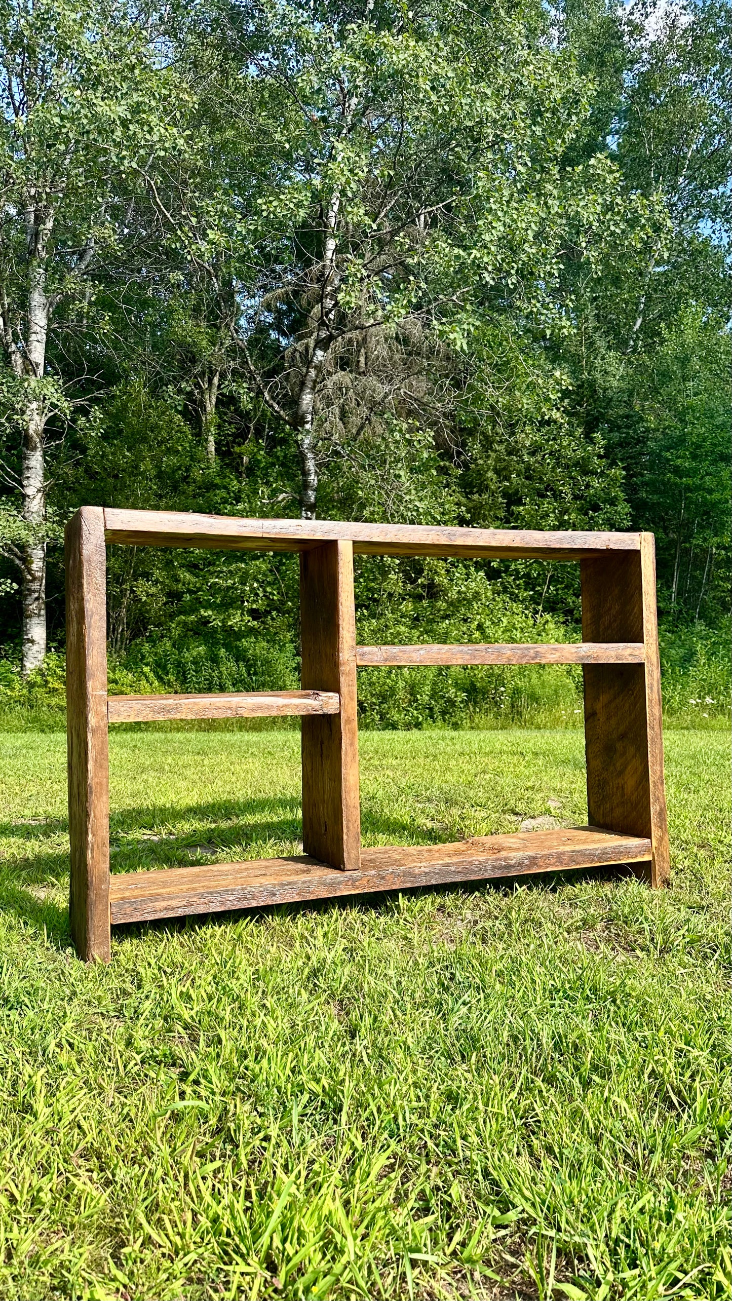 5’ L Rustic Reclaimed Wood Console / Bar Table