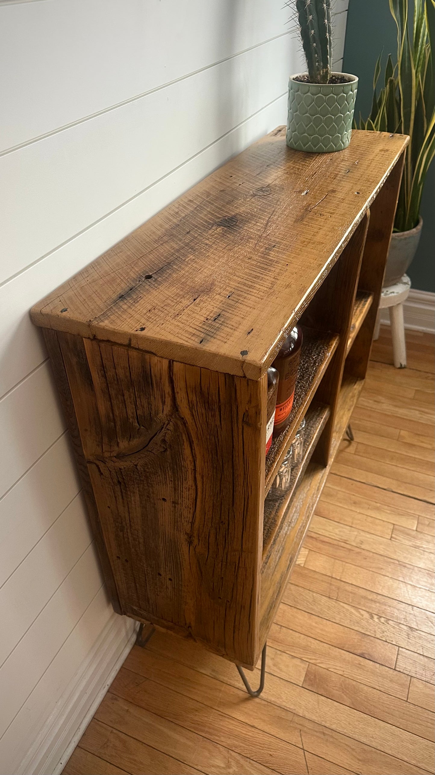 3’ L Rustic Wood Table / Shelf