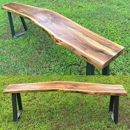 5’ L Rustic Black Walnut Narrow Bench / Table